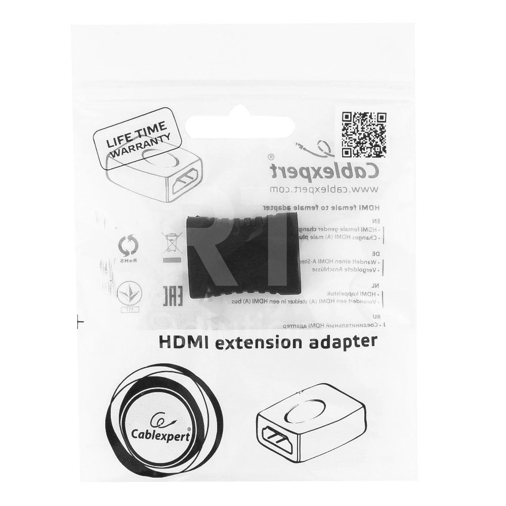 Переходник HDMI - HDMI Cablexpert A-HDMI-FF, OEM