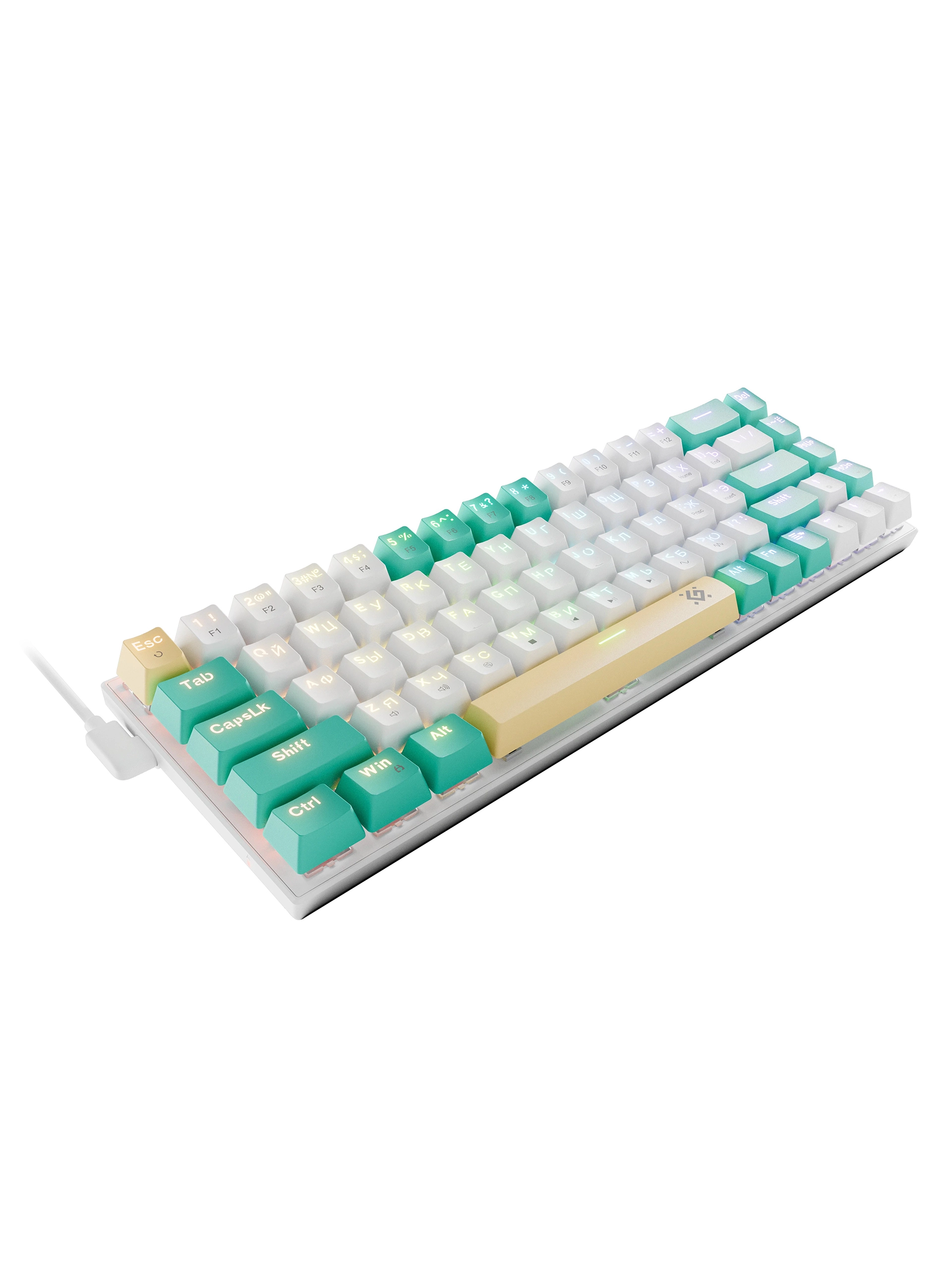 Клавиатура Defender Vexx Pro GK-084, OUTEMU Red, White-Green, USB