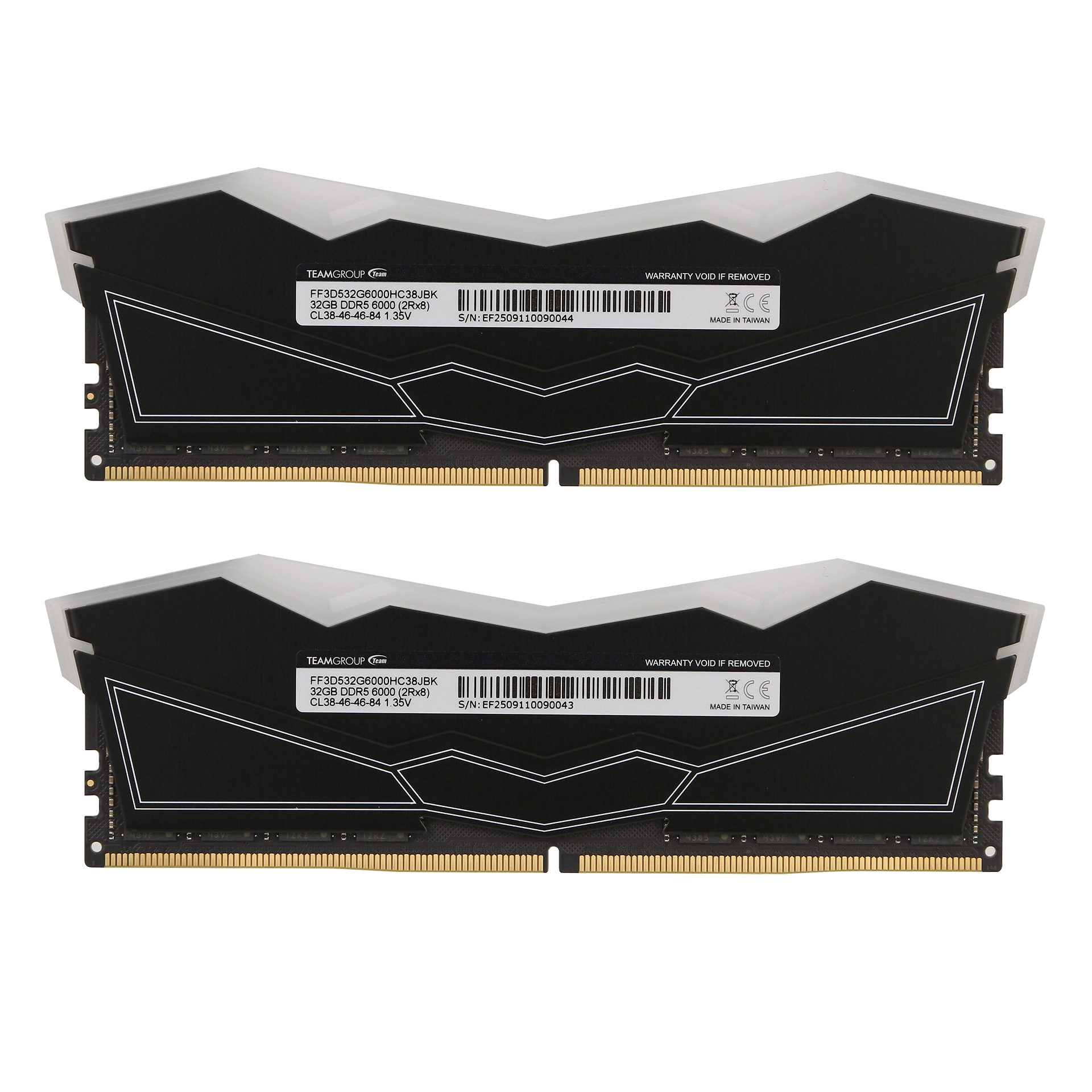 Набор модулей памяти Team Group T-FORCE DELTA RGB, DIMM DDR5, 64Gb (32Gbx2), 6000MHz, CL38, 1,35v, FF3D564G6000HC38JDC01 — фото 3