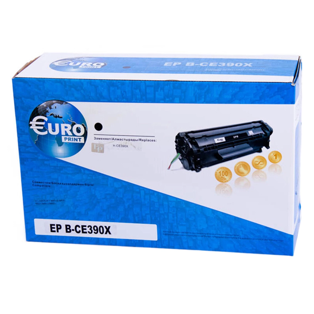 Картридж Europrint CE-390Х, Black — фото 1