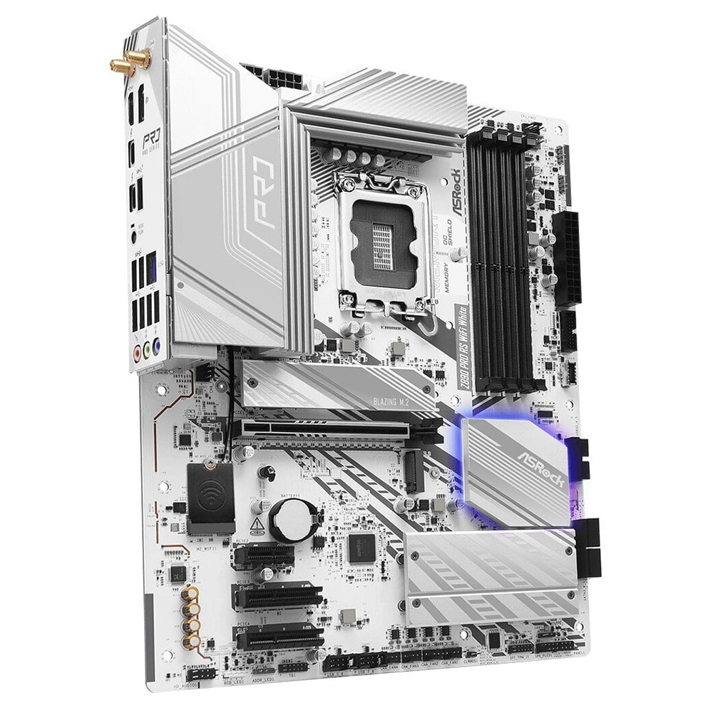 Материнская плата ASRock Z890 Pro RS WiFi White, LGA1851 — фото 2