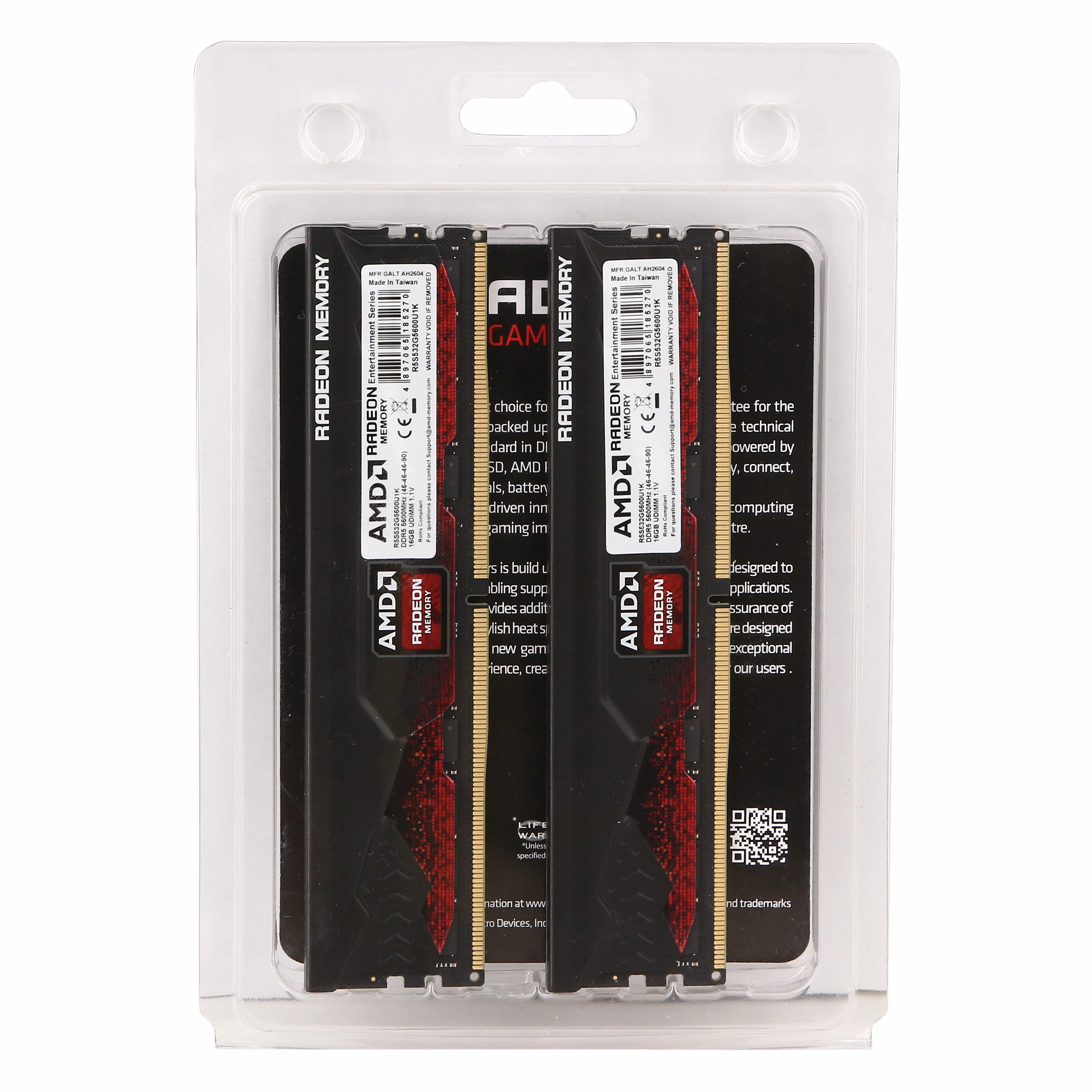 DDR-5 DIMM 32 GB 5600 MHz AMD Radeon R5 Gamer, 2x 16 GB Kit, BOX (R5S532G5600U1K) — фото 3