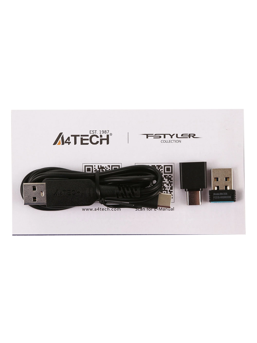 Мышь A4Tech Fstyler FG45CS Air2, Stone Grey, USB — фото 5
