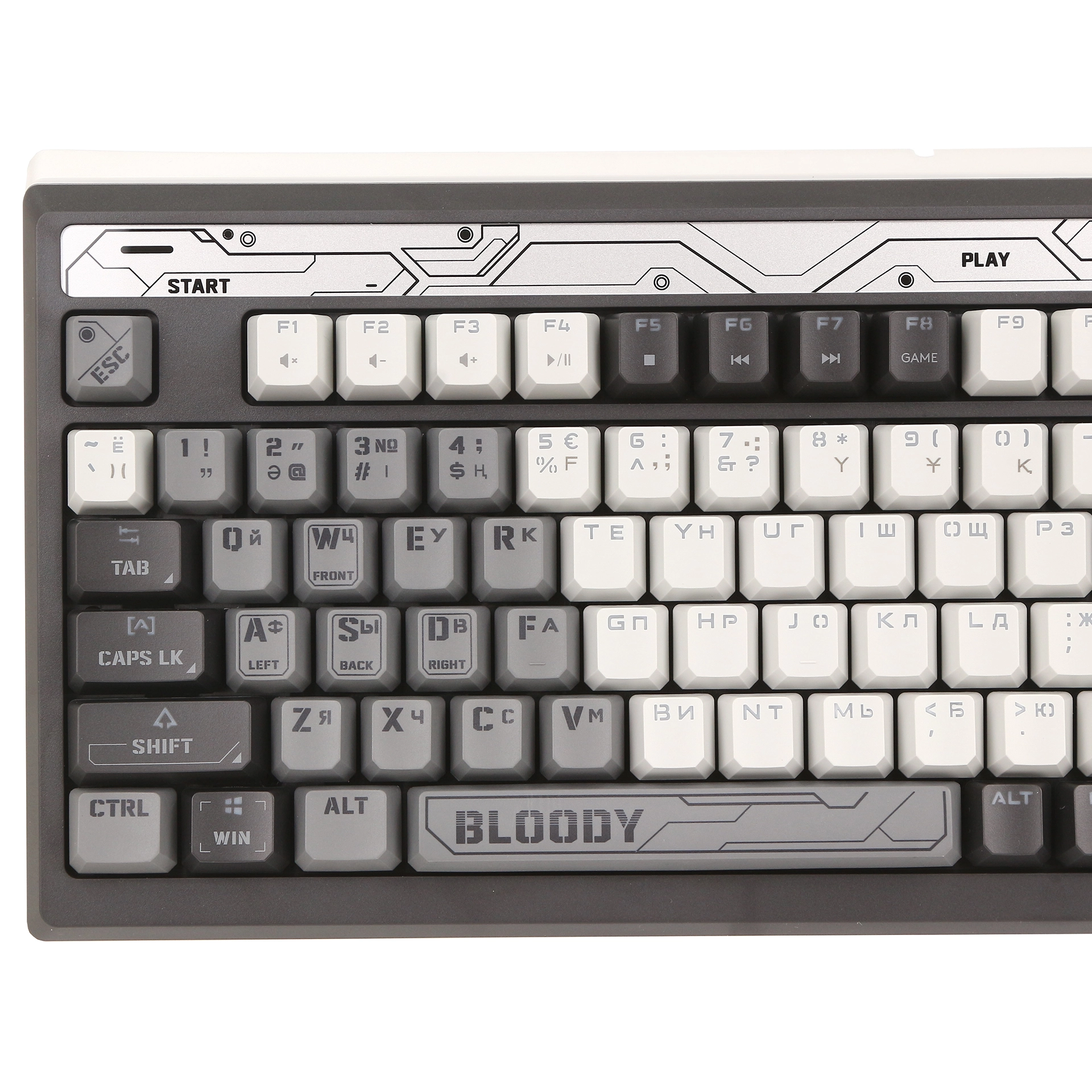 Клавиатура A4Tech Bloody B950, Warrior Grey, USB — фото 3