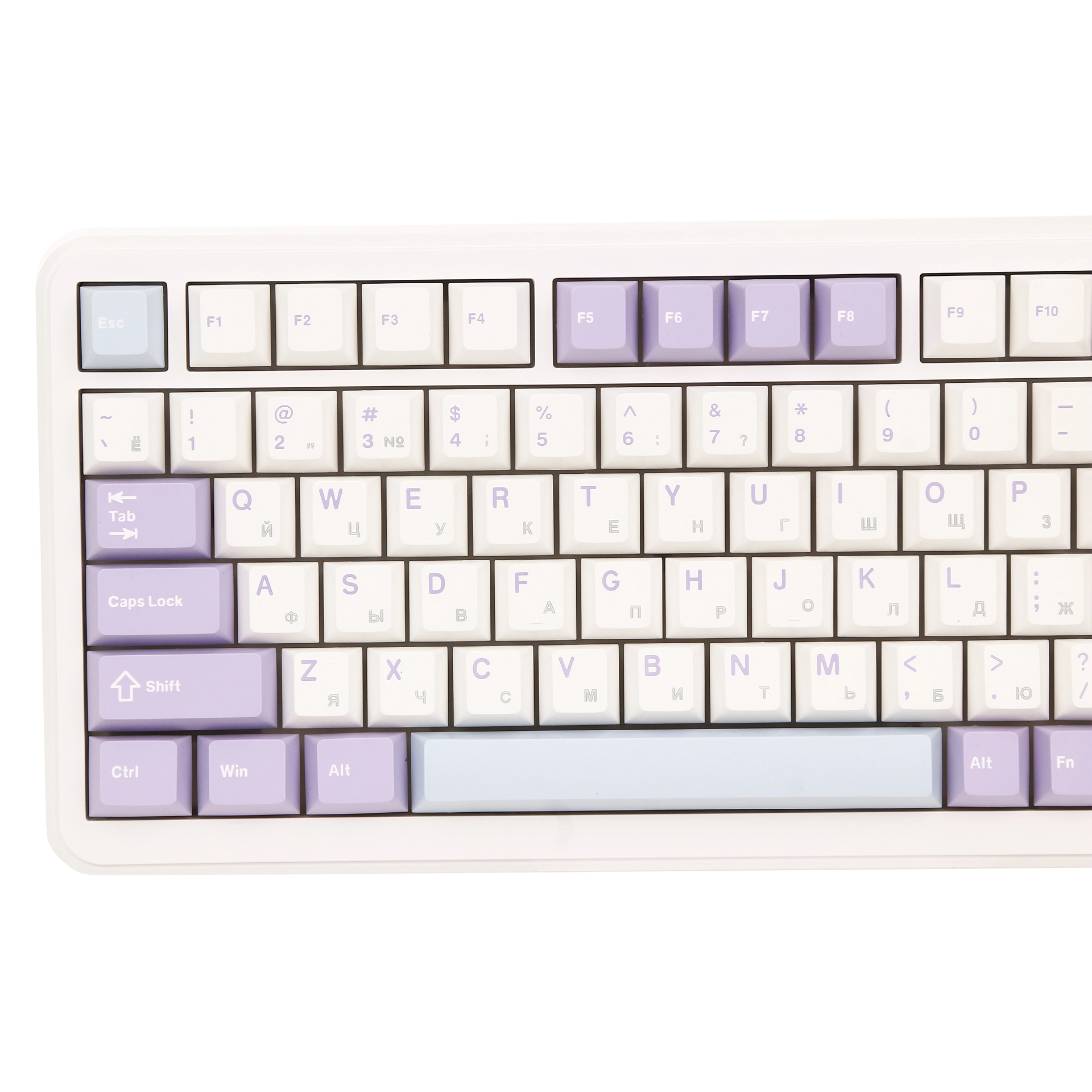 Клавиатура Ajazz AK820 Max, Magnetic Switch, Purple-White, USB — фото 3