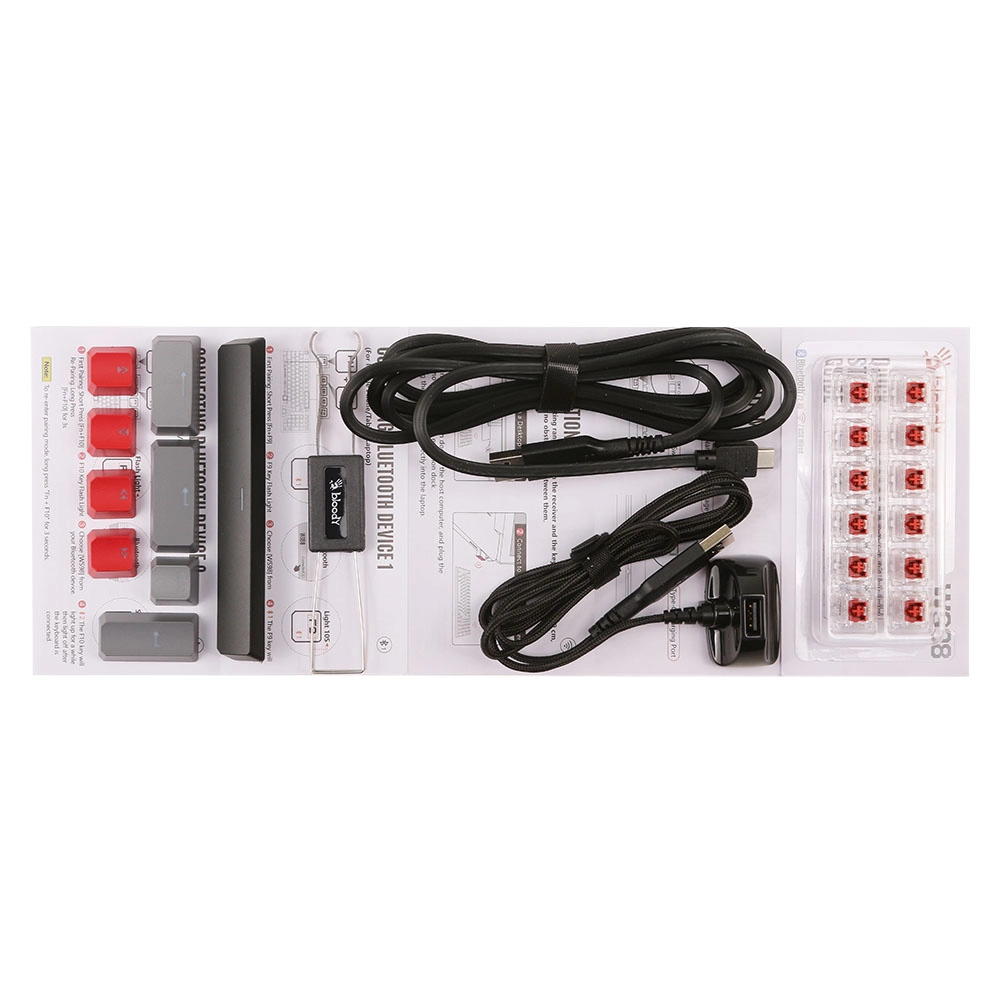 Клавиатура A4Tech Bloody WS98 Sports Red, Black-Red, USB — фото 5