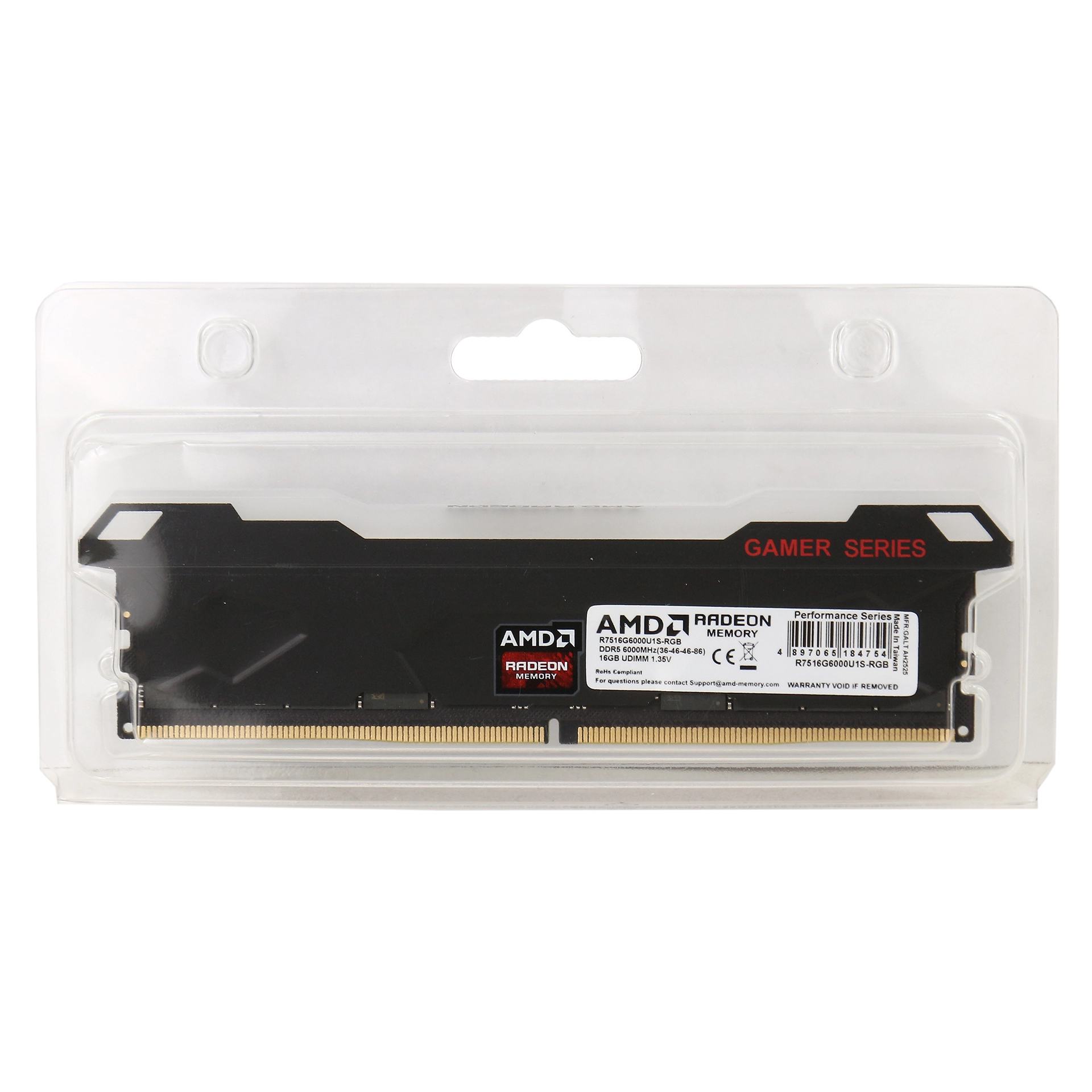 DDR-5 DIMM 16 GB 6000 MHz AMD Radeon R7 Performance Series RGB, BOX (R7516G6000U1S-RGB) — фото 3