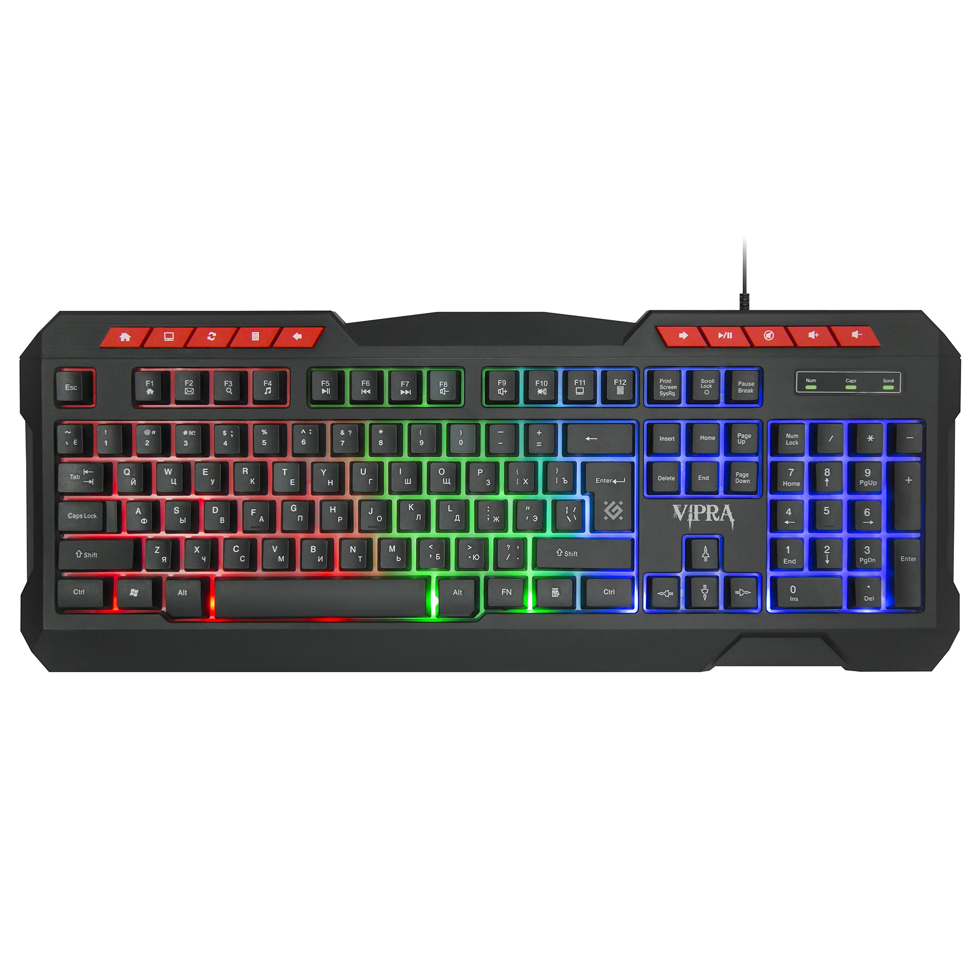 Клавиатура Defender Vipra GK-586, Black, USB — фото 2