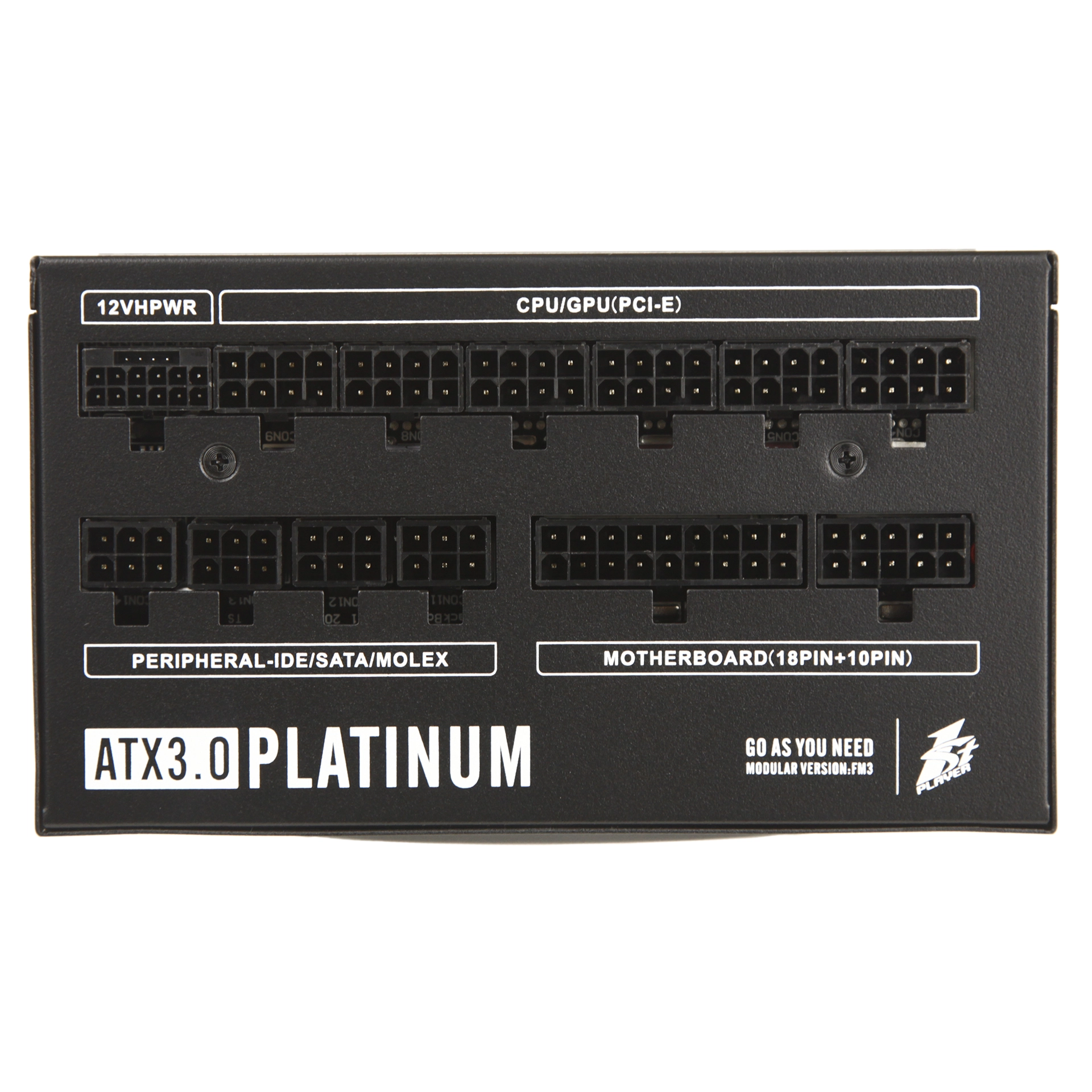 Блок питания ATX 1000 W 1Stplayer NGDP1000, Black — фото 3