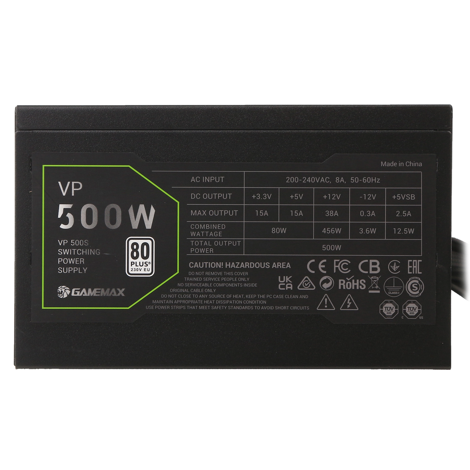 Блок питания ATX 500 W GameMax VP-500S — фото 4