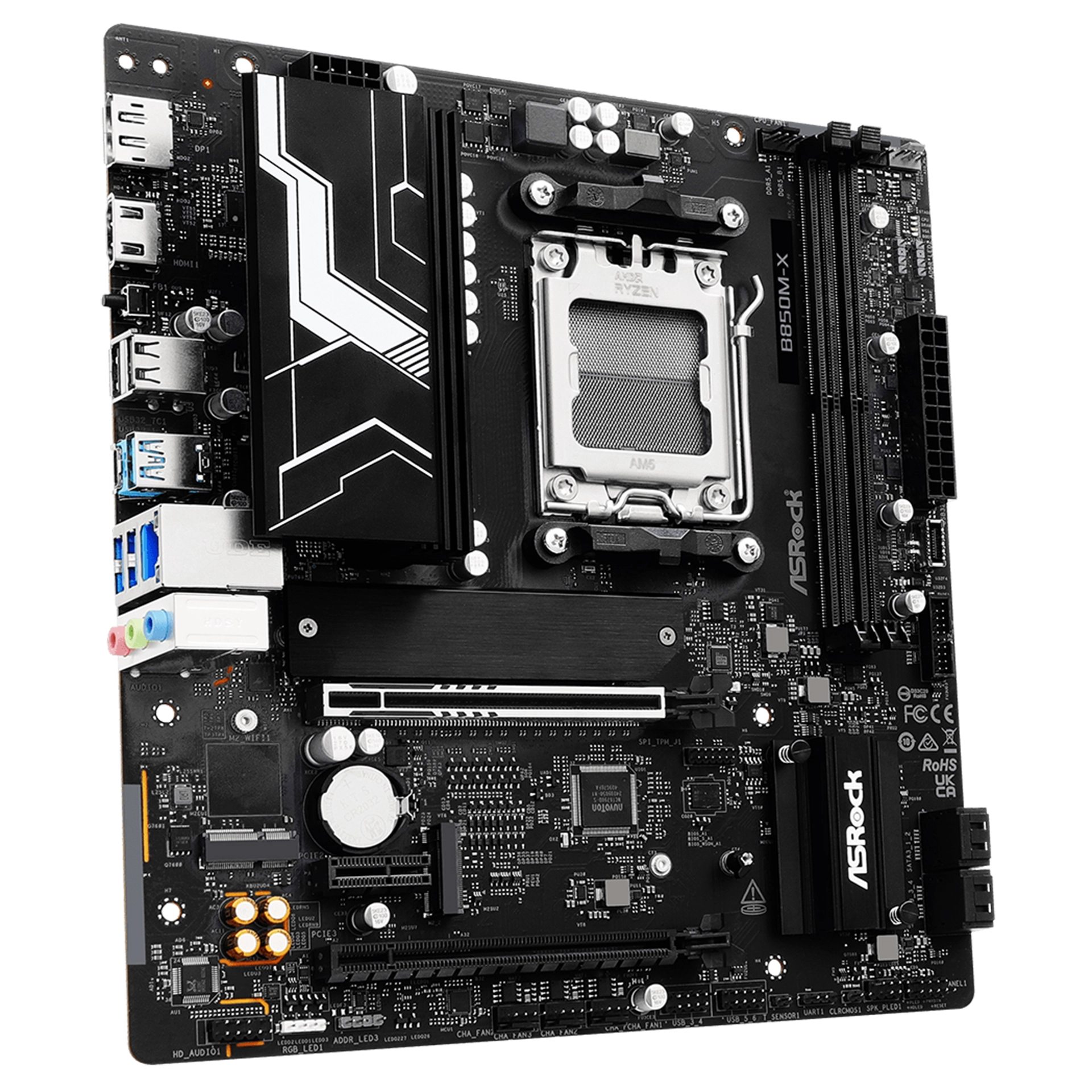 Материнская плата ASRock B850M-X R2.0, AM5 — фото 2