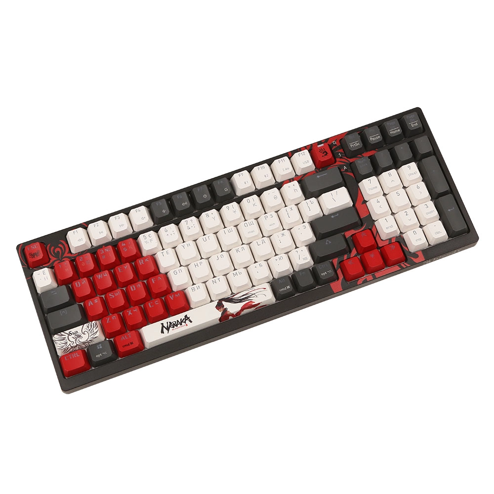 Клавиатура A4Tech Bloody WS98 Naraka, Black-Red, USB