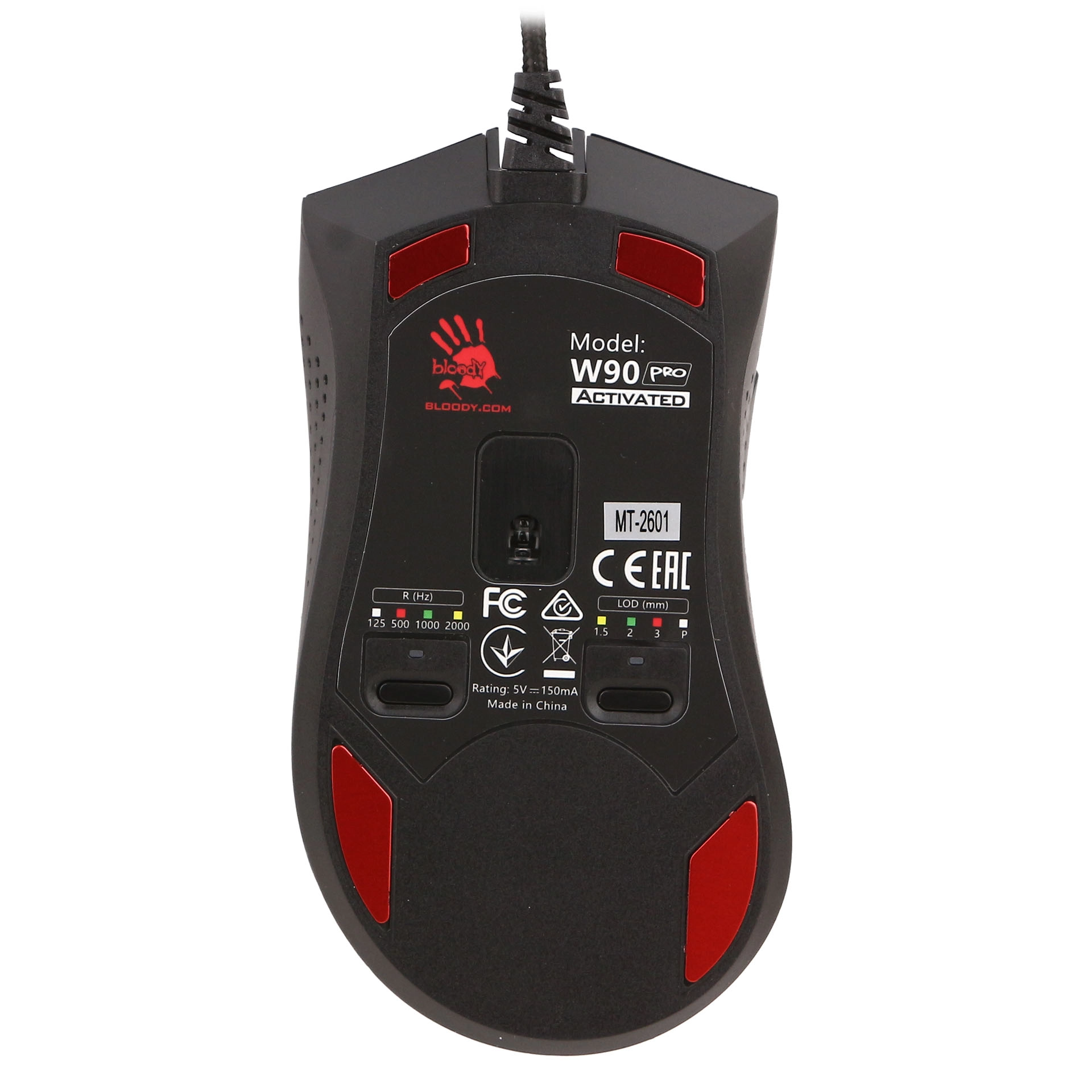Мышь A4Tech Bloody W90 Pro Activated, Stone Black, USB — фото 4