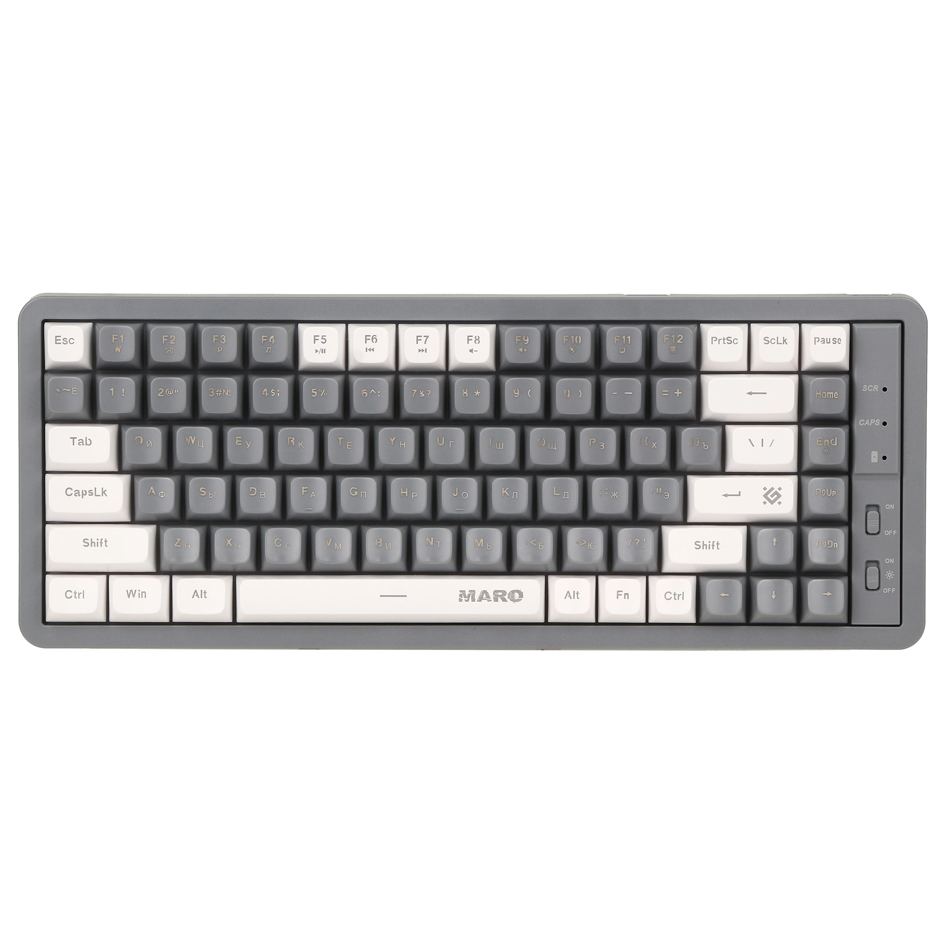 Клавиатура Defender Maro GK-325, Grey-White, USB — фото 3