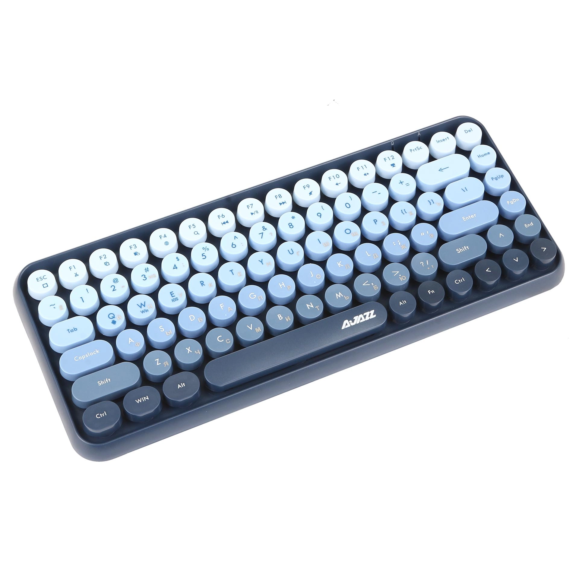 Клавиатура Ajazz 308i Cat, Mist Blue, Bluetooth