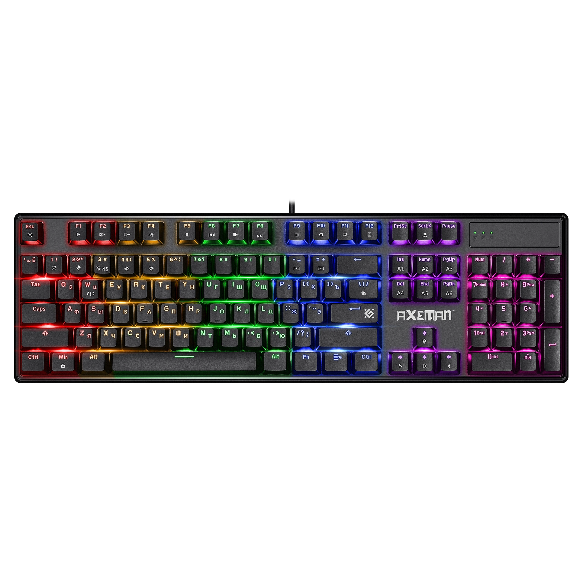 Клавиатура Defender Axeman GK-302, Black, USB — фото 2