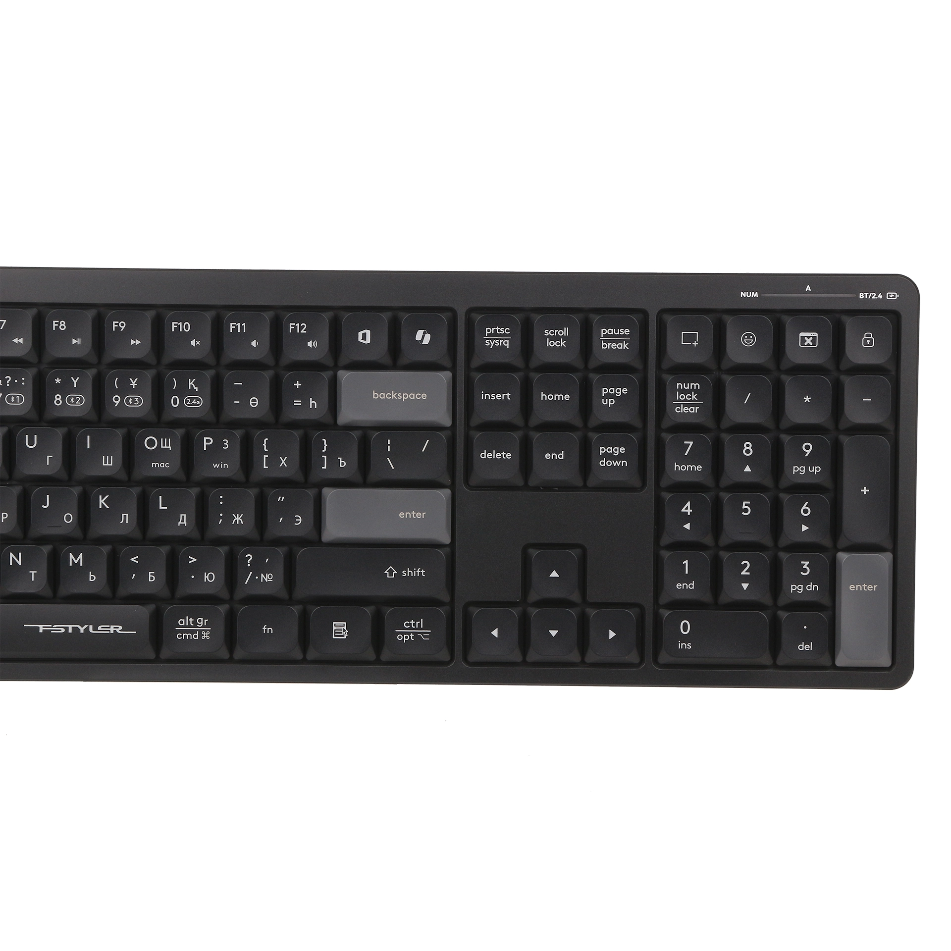 Клавиатура A4Tech Fstyler FBX55C, Black, USB — фото 4