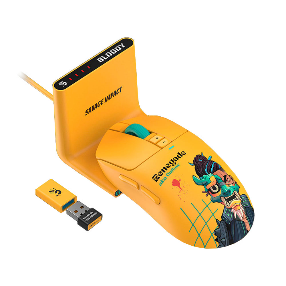 Мышь A4Tech Bloody R72 Ultra Duo Renegade, Yellow, USB — фото 5
