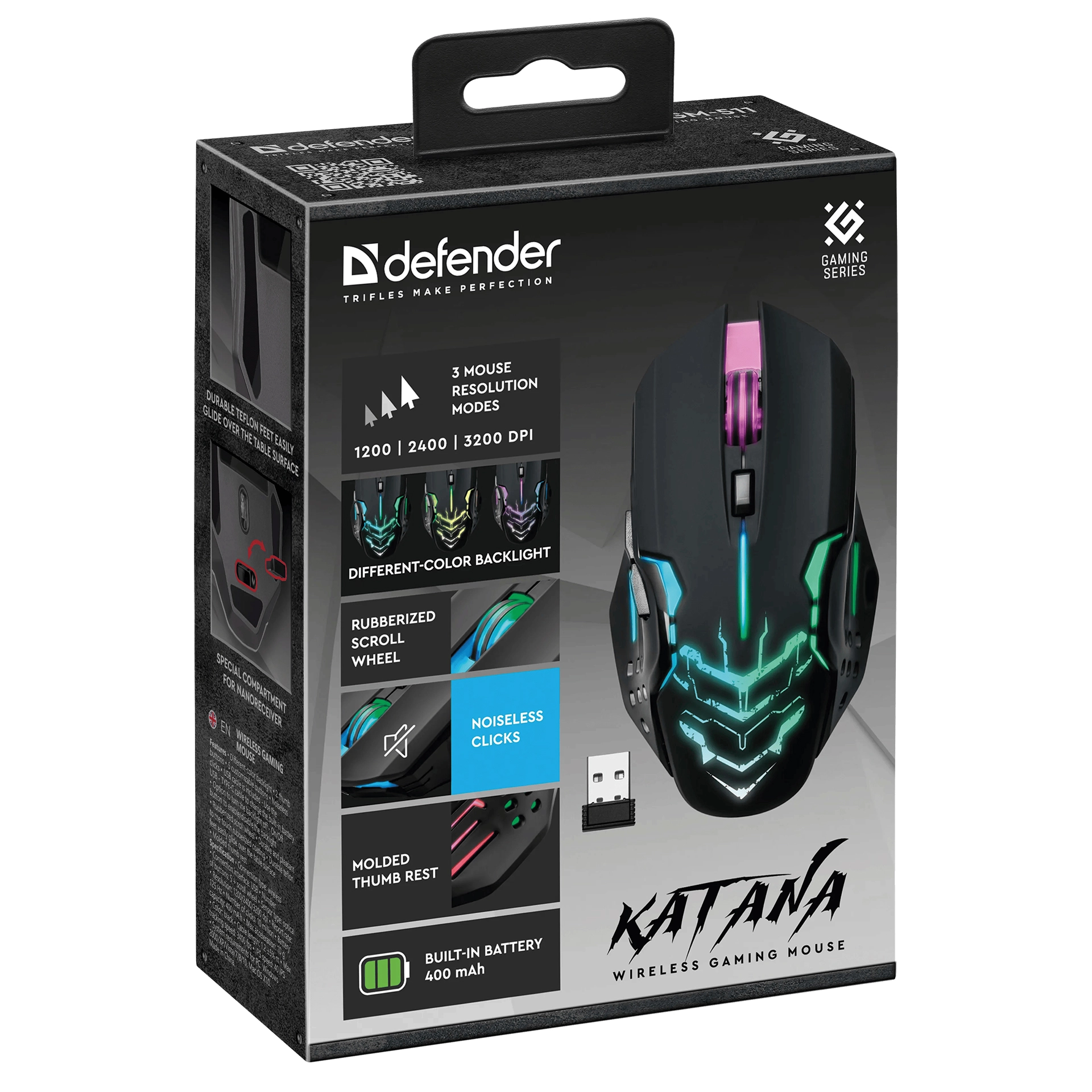 Мышь Defender Katana GM-511, Black, USB — фото 5