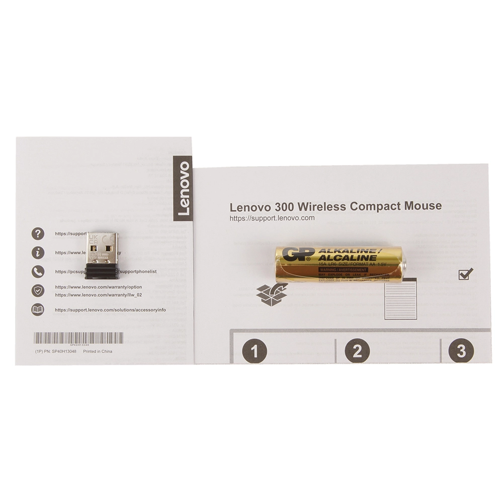 Мышь Lenovo 300, Black, USB — фото 5