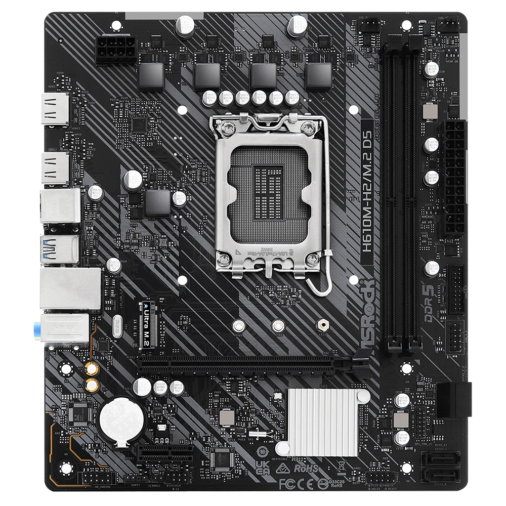 Материнская плата ASRock H610M-H2/M.2 D5, LGA1700 — фото 1