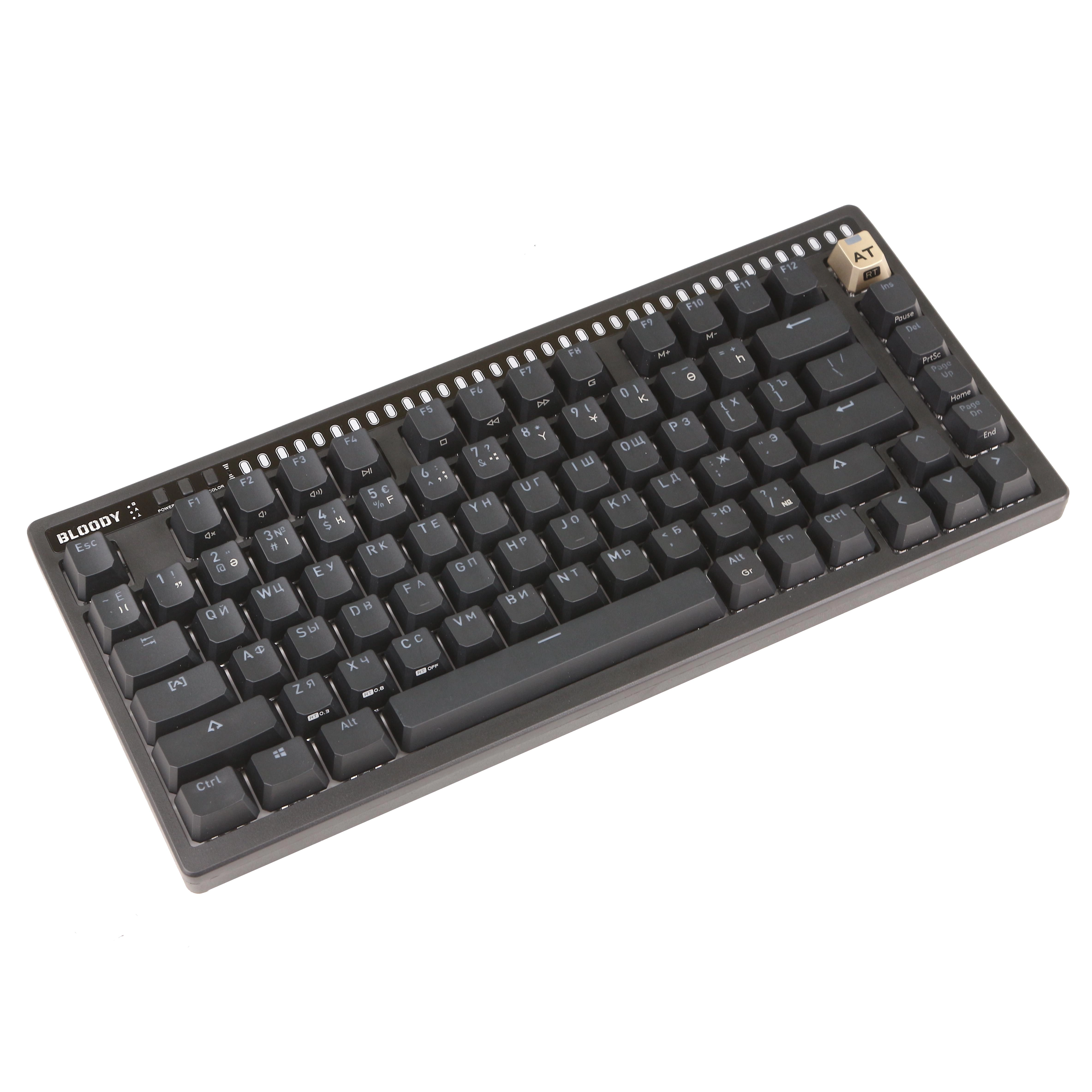 Клавиатура A4Tech Bloody AT75, Alpha Optical Switch, Black, USB