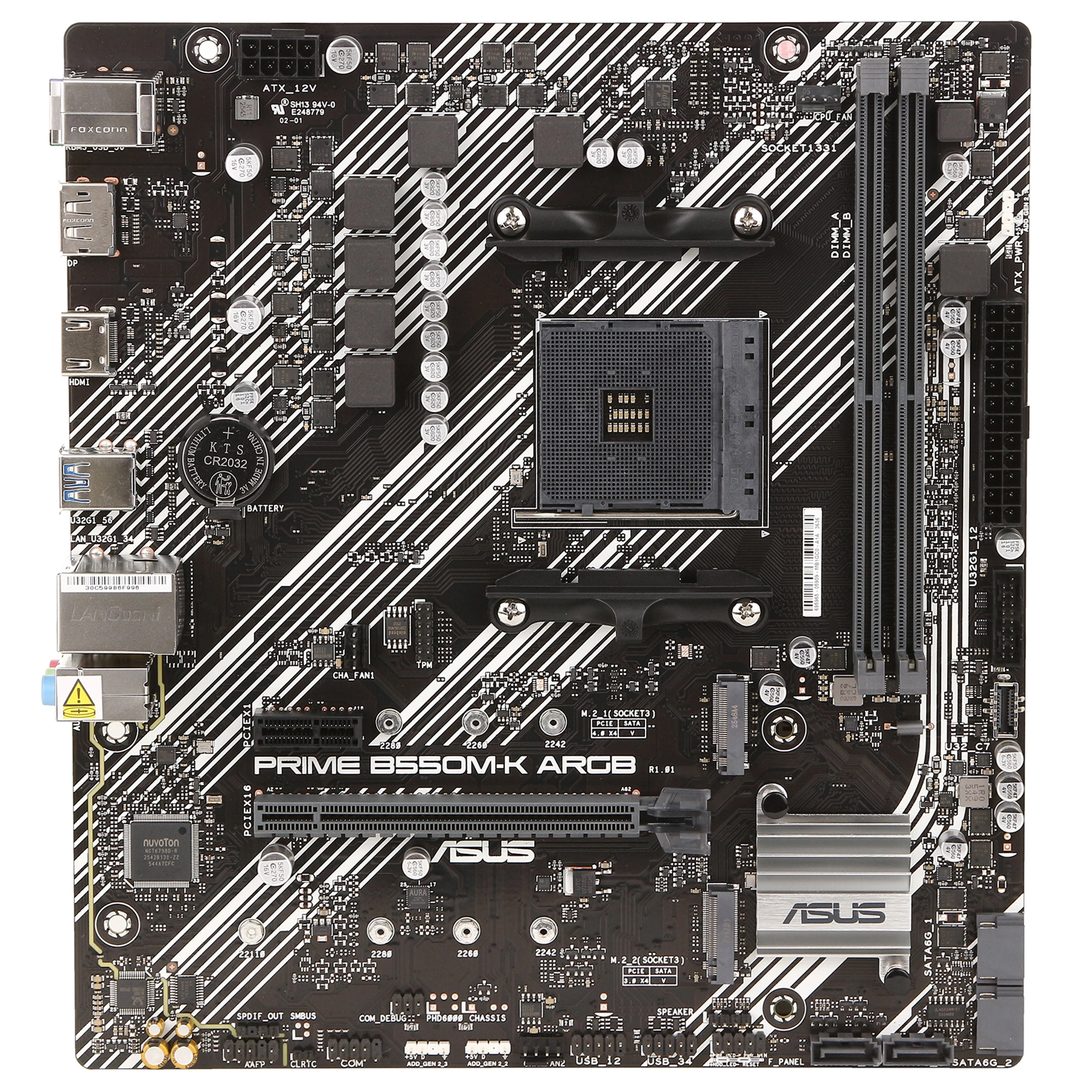 Материнская плата ASUS Prime B550M-K ARGB, AM4