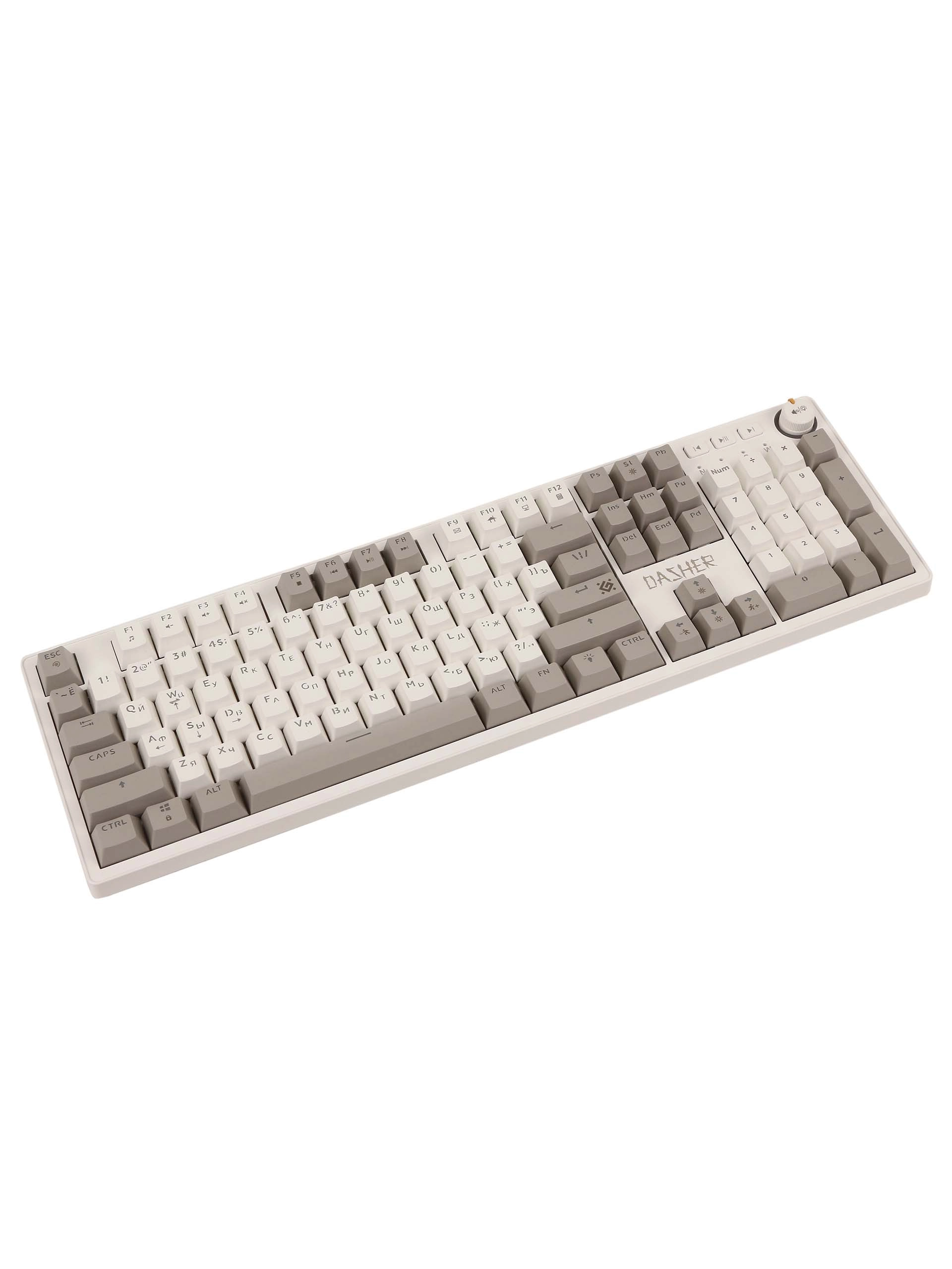 Клавиатура Defender Dasher GK-472, YH red, White-Grey, USB