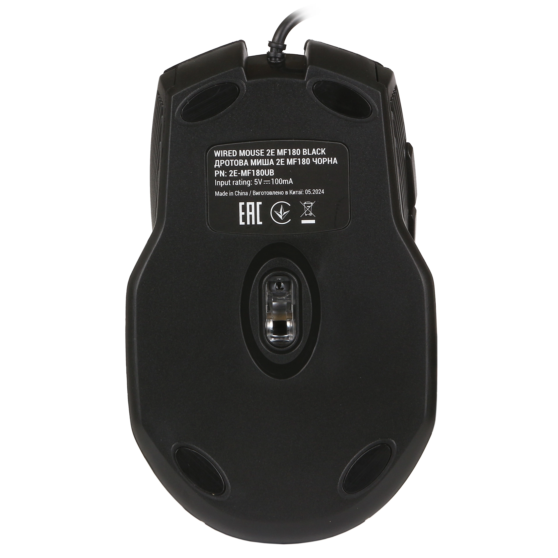Мышь 2E MF180, Black, USB — фото 3