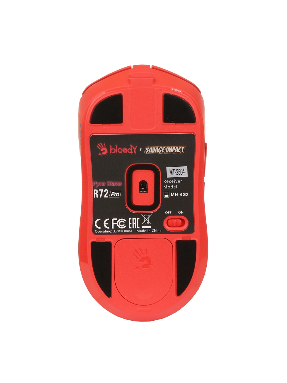 Мышь A4Tech Bloody R72 Pro Pyro Blaze, Red, USB — фото 4