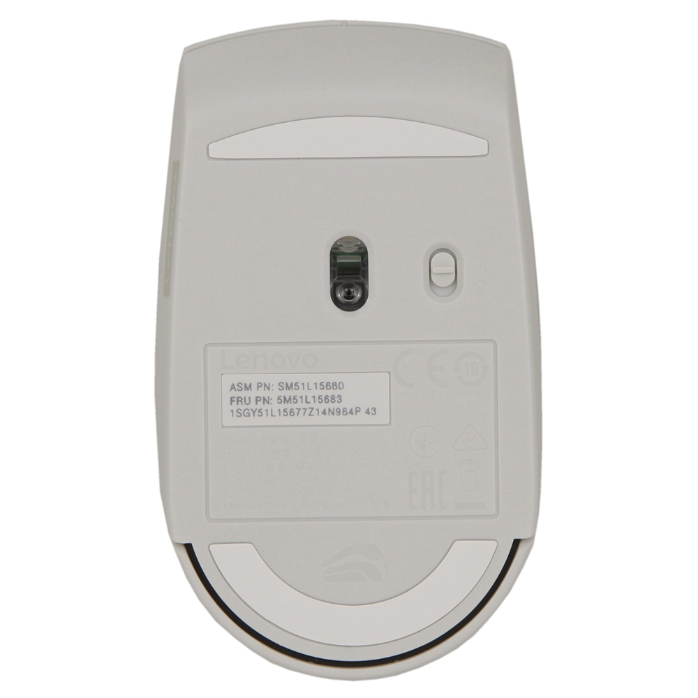 Мышь Lenovo 300, Cloud Grey, USB — фото 5