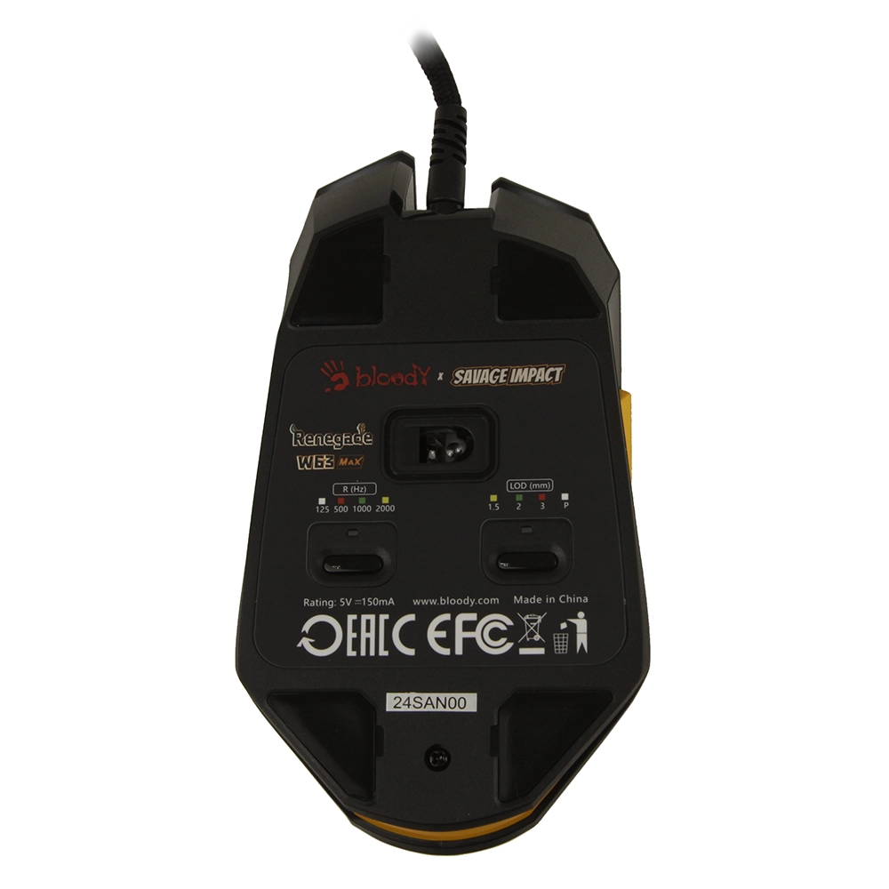 Мышь A4Tech Bloody W63 Max Renegade, Black Midnight, USB — фото 5