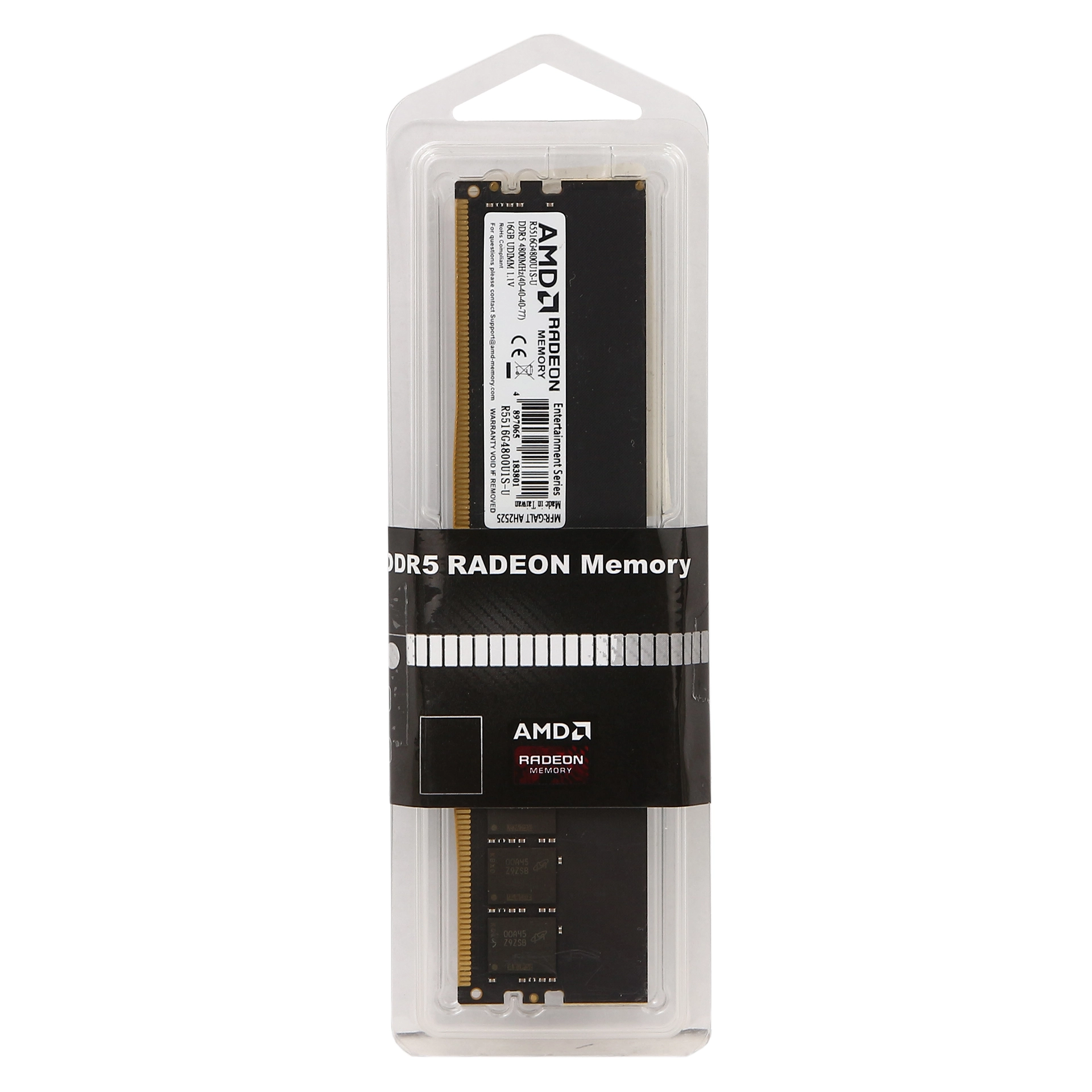 Оперативная память 16GB DDR5 4800MHz AMD Radeon R5 UDIMM CL40 1.1V R5516G4800U1S-U — фото 3
