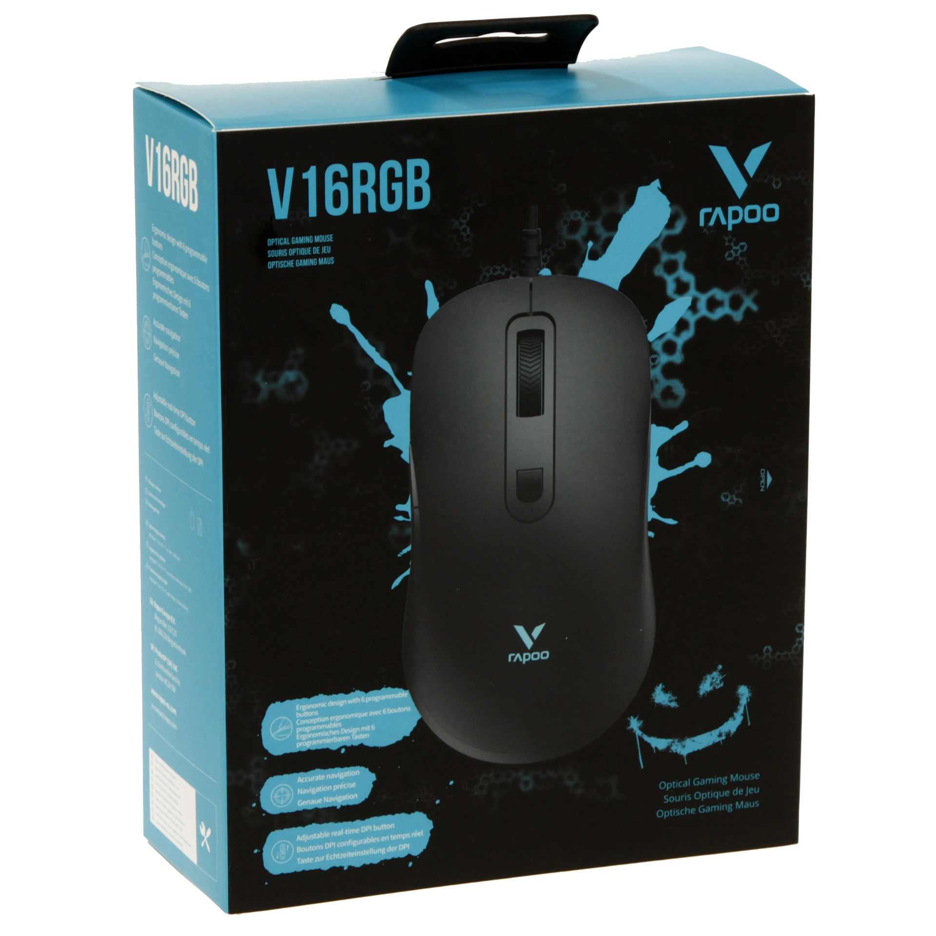 Мышь Rapoo V16RGB, Black, USB — фото 5