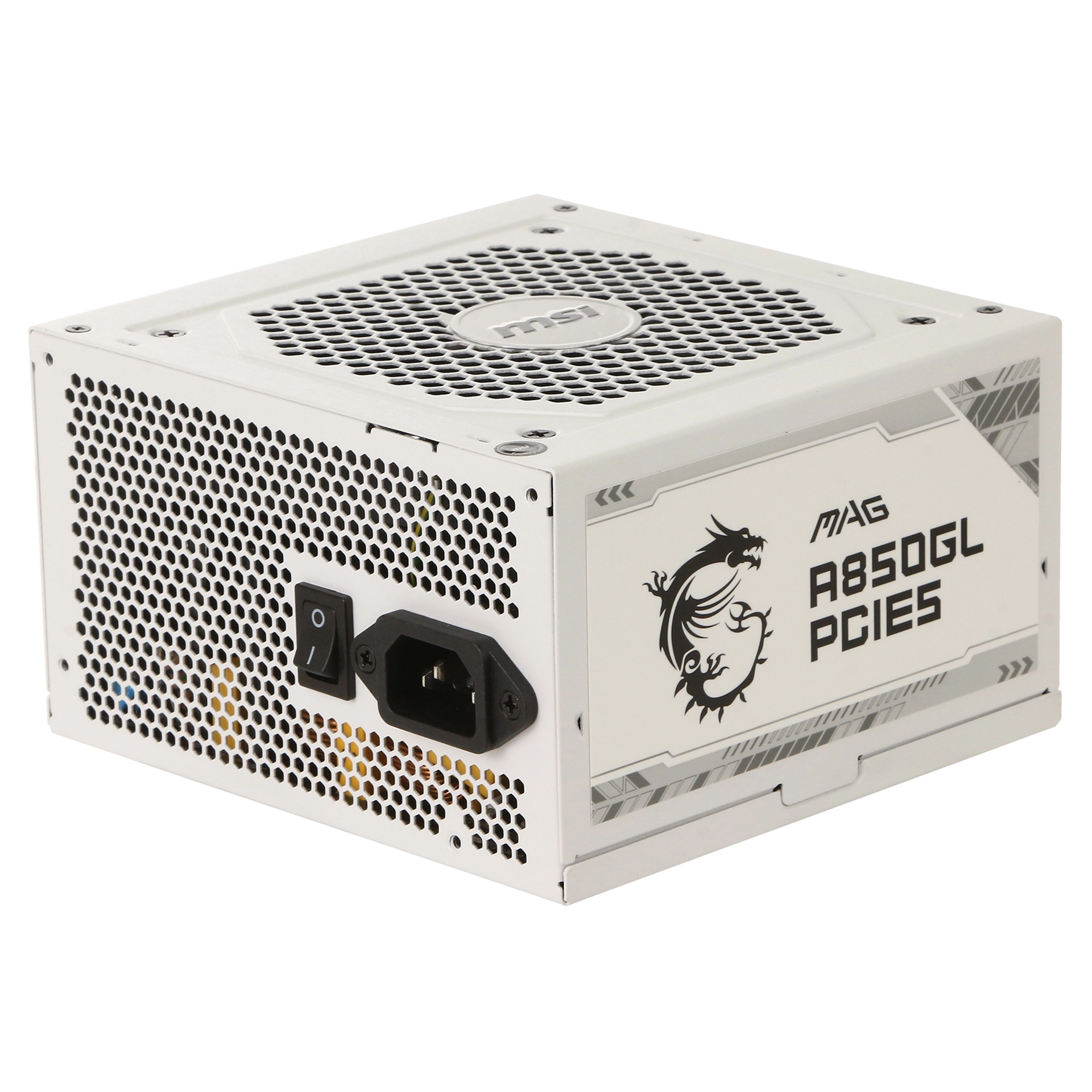 Блок питания ATX 850 W MSI MAG A850GL PCIE5 White ATX 3.1