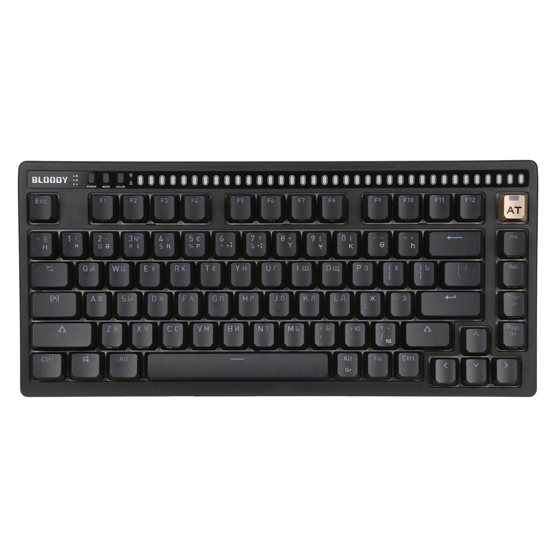 Клавиатура A4Tech Bloody AT75, Alpha Optical Switch, Black, USB — фото 2