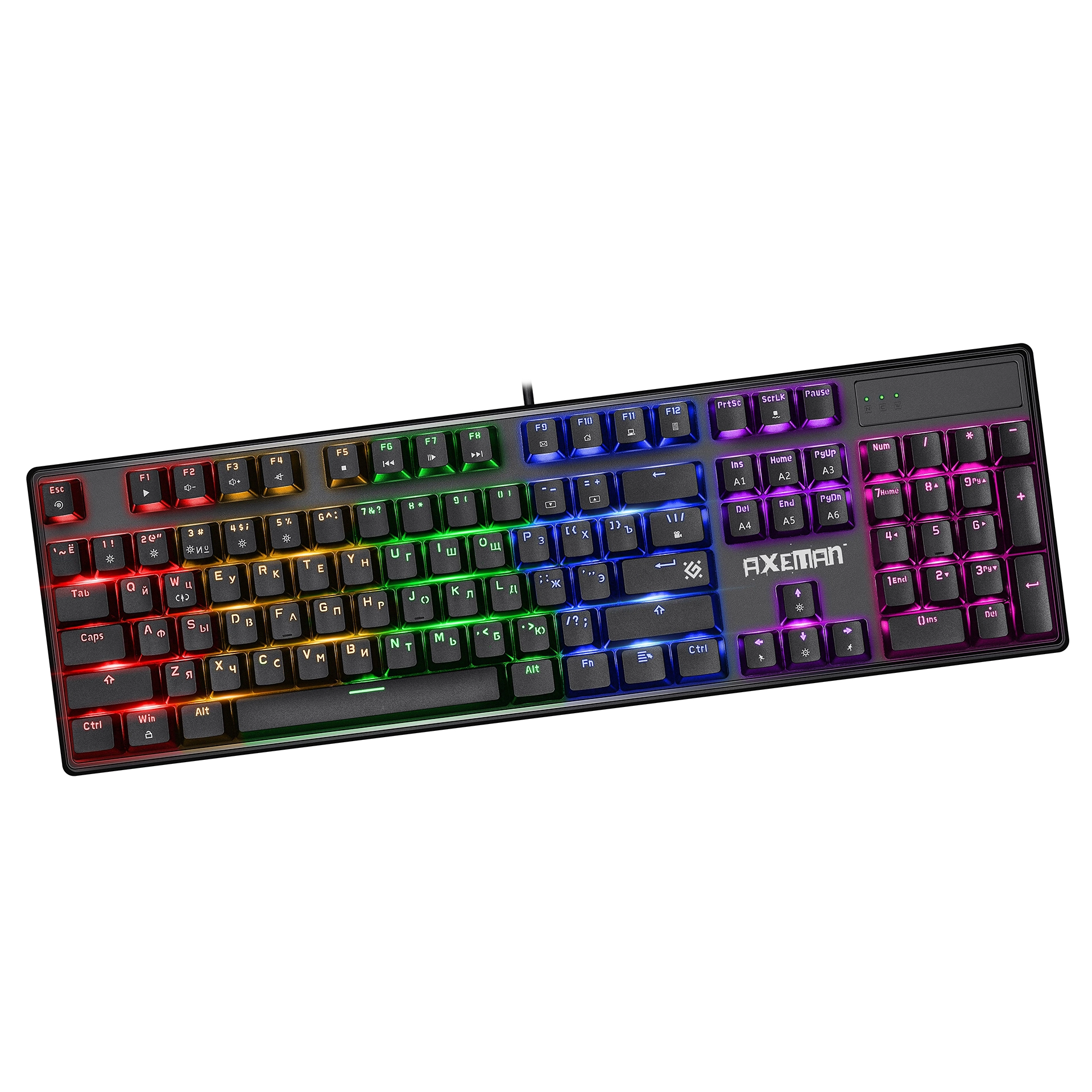 Клавиатура Defender Axeman GK-302, Black, USB — фото 1