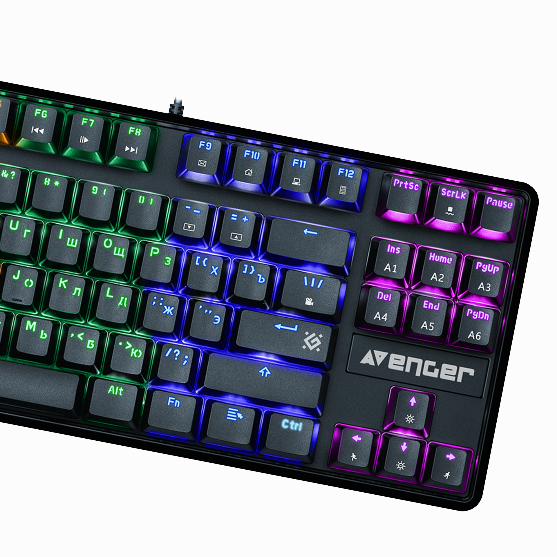 Клавиатура Defender Avenger GK-412, Black, USB — фото 4