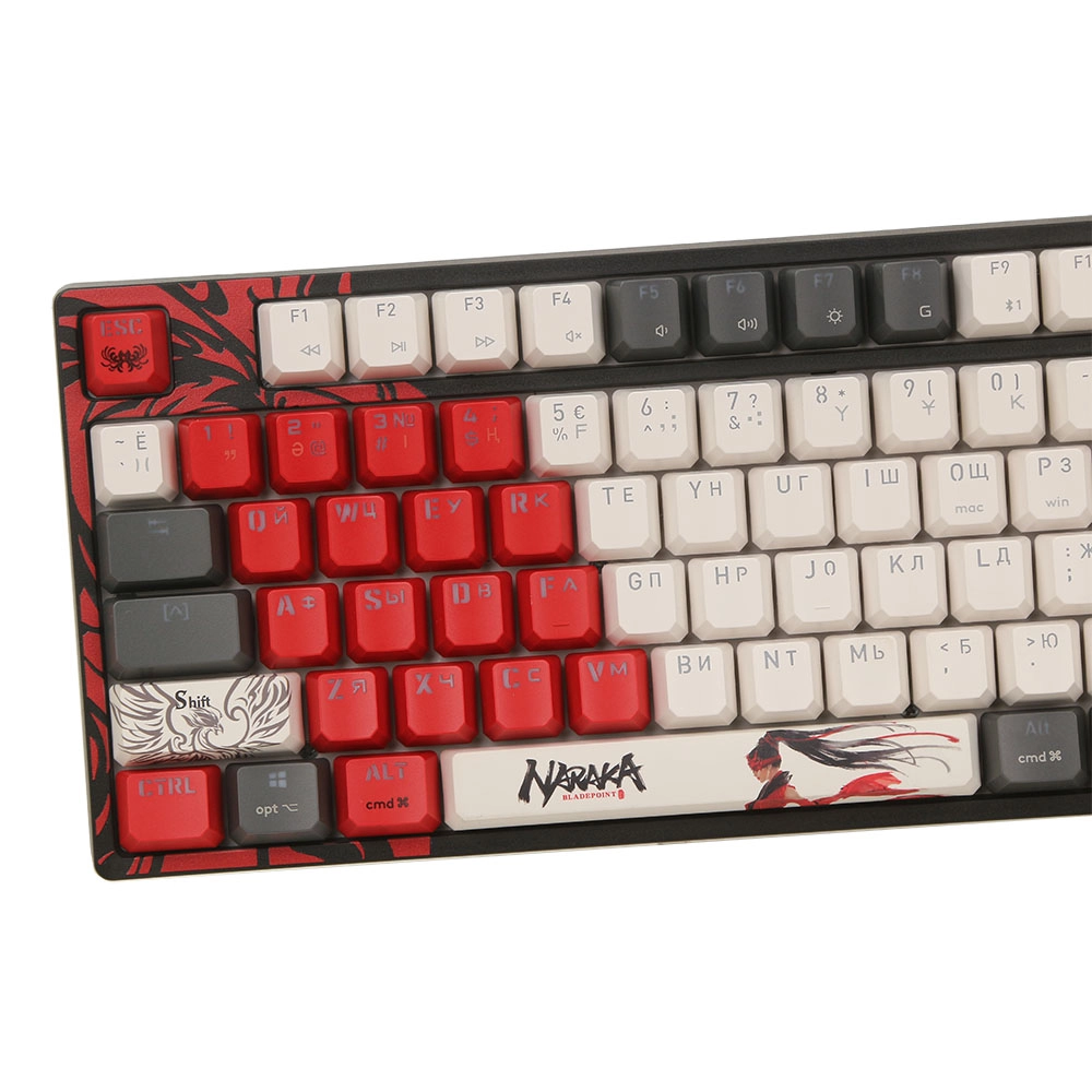 Клавиатура A4Tech Bloody WS87 Naraka, Black-Red, USB — фото 3