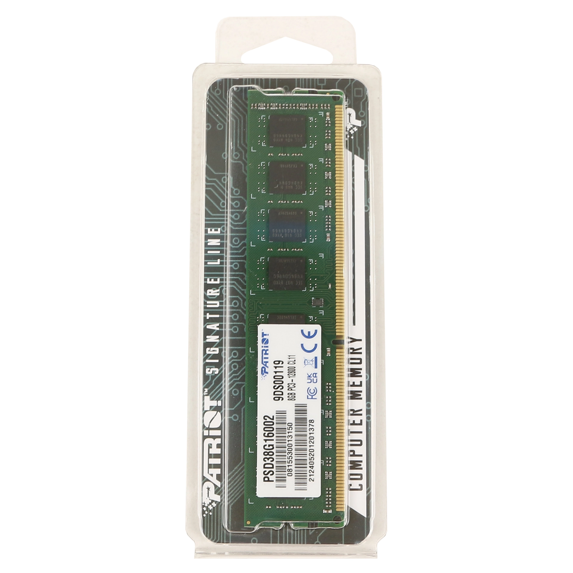 DDR-3 DIMM 8 GB 1600 MHz Patriot Signature Line, BOX (PSD38G16002) — фото 3