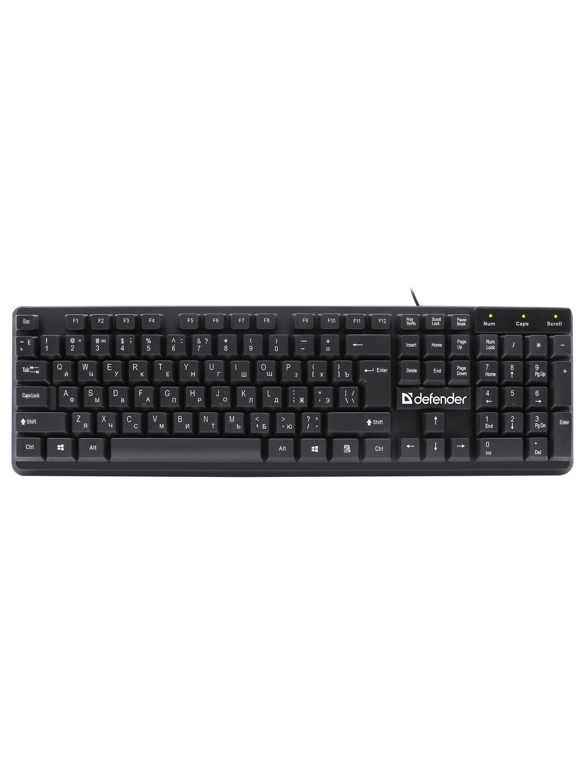 Клавиатура Defender Symbol HB-559, Black, USB — фото 2