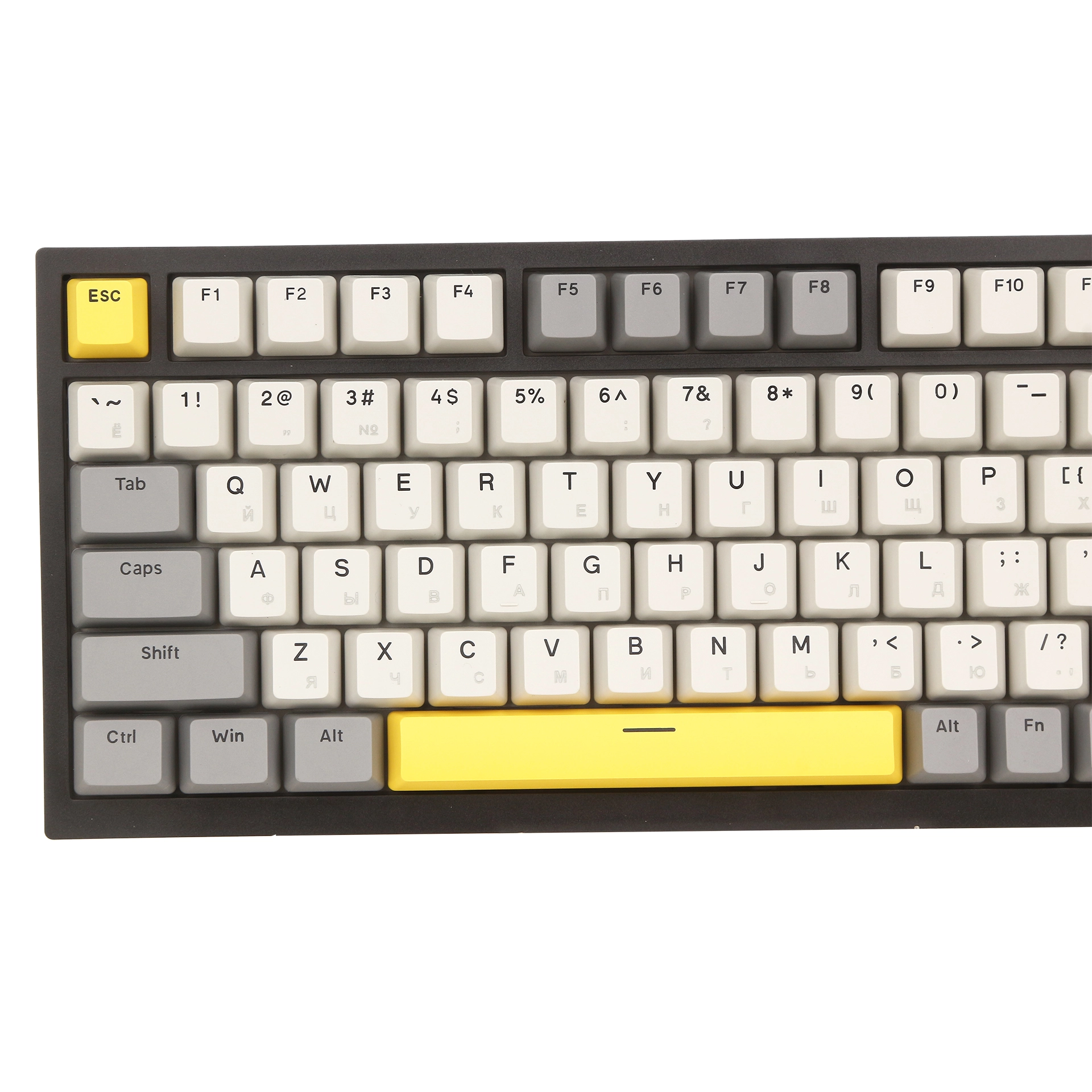 Клавиатура Ajazz AK820, Moon Yellow Switch, Gray-Yellow, USB — фото 3