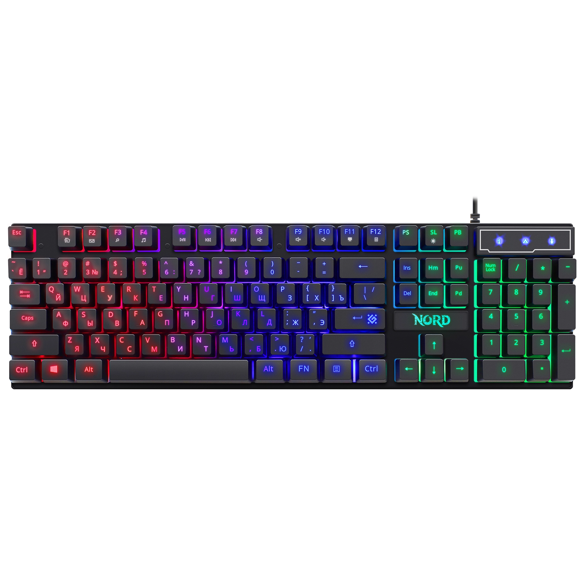 Клавиатура Defender Nord GS-959, Black, USB + мышь — фото 3