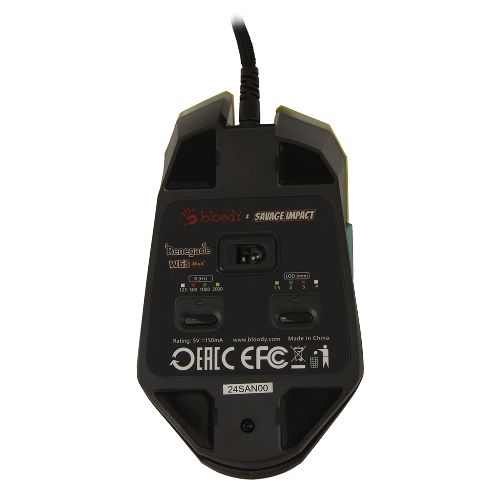 Мышь A4Tech Bloody W63 Max Renegade, Yellow Sunset, USB — фото 5