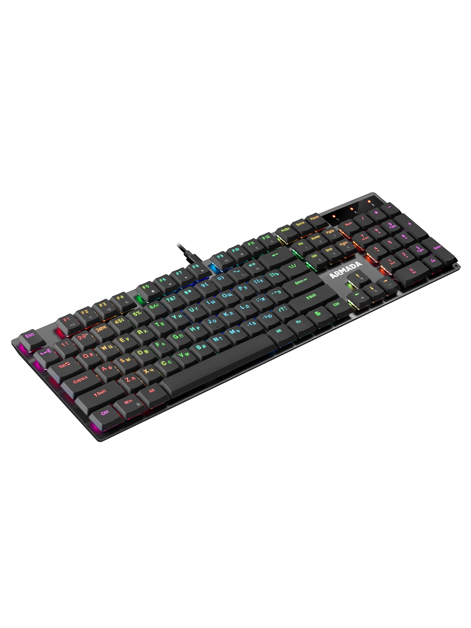 Клавиатура Defender Armada GK-004, OUTEMU Red, Black, USB