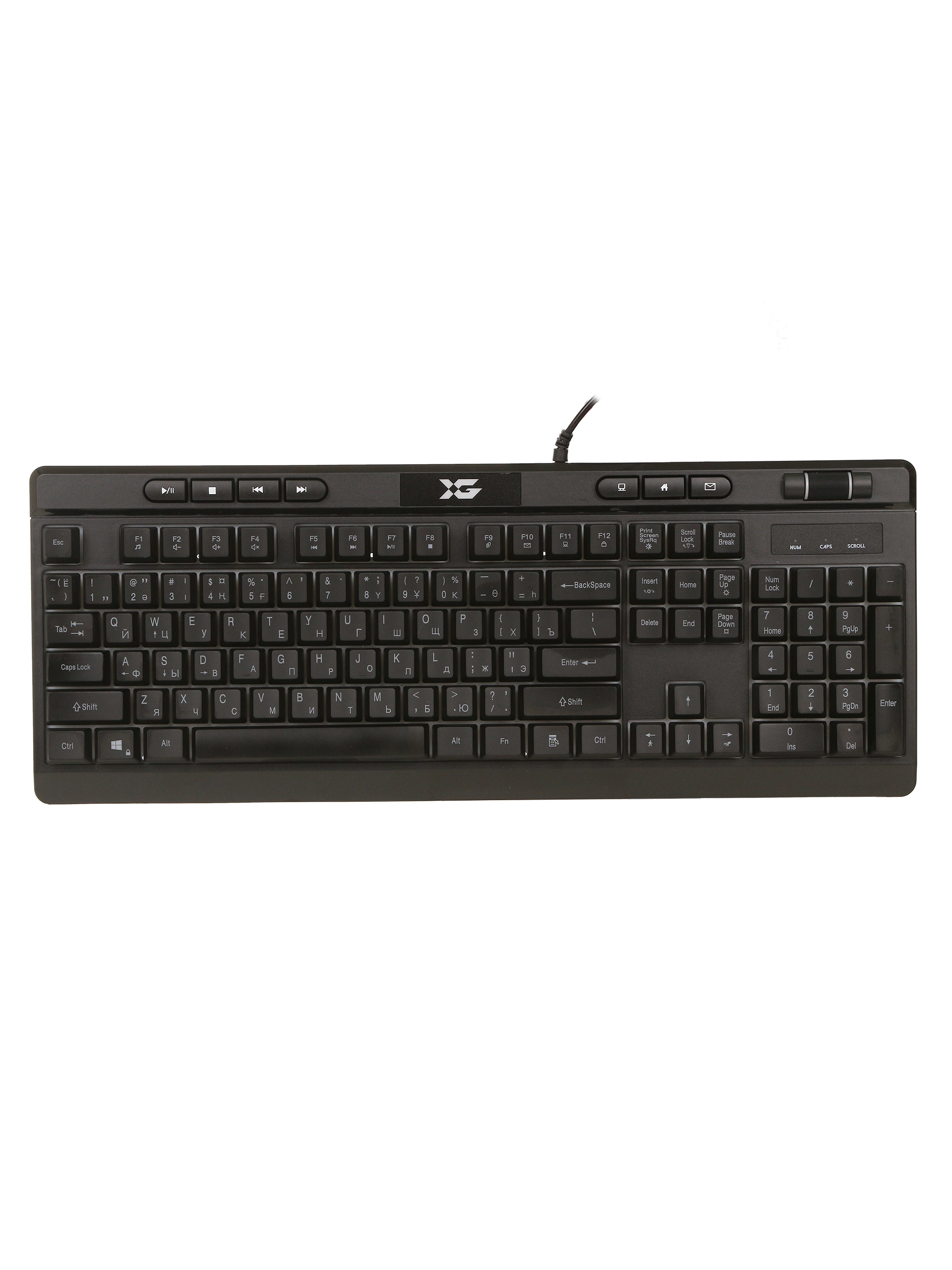 Клавиатура X-Game Steel Shadow, Black, USB — фото 2
