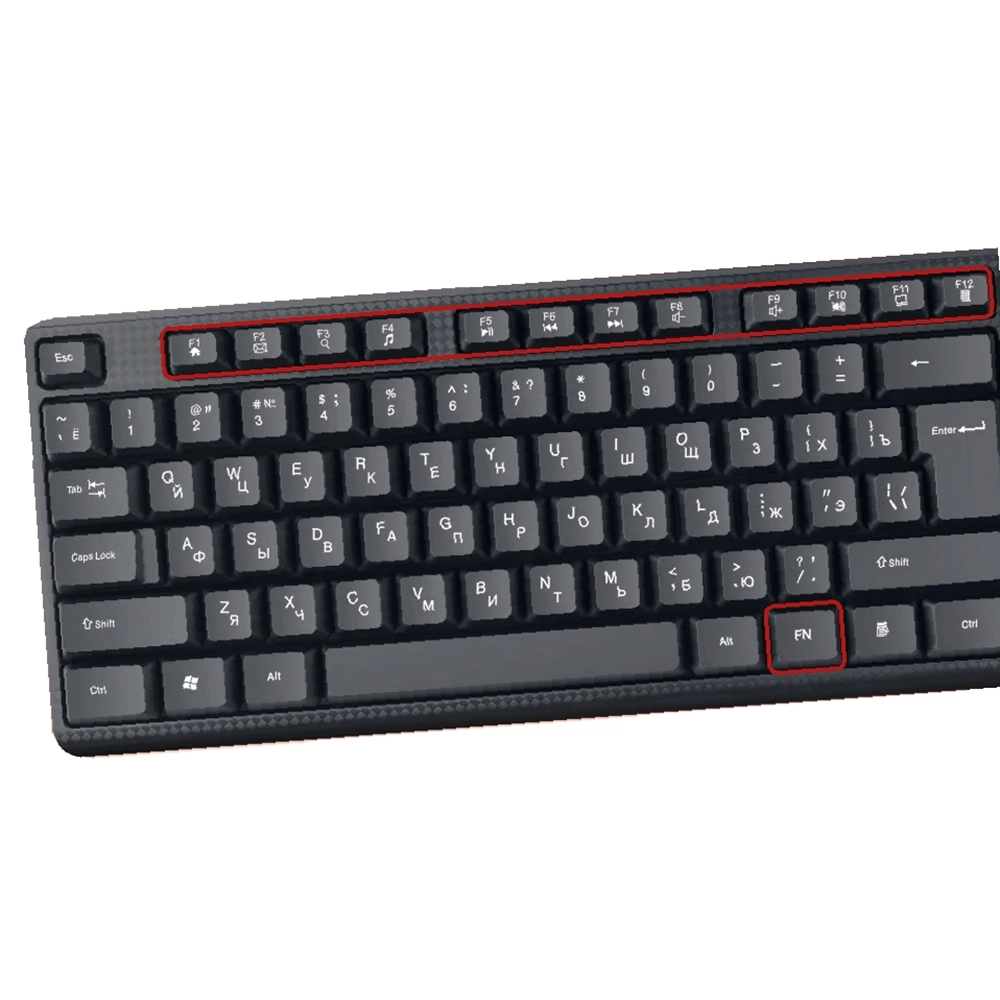 Клавиатура Defender Daily HB-162, Black — фото 3