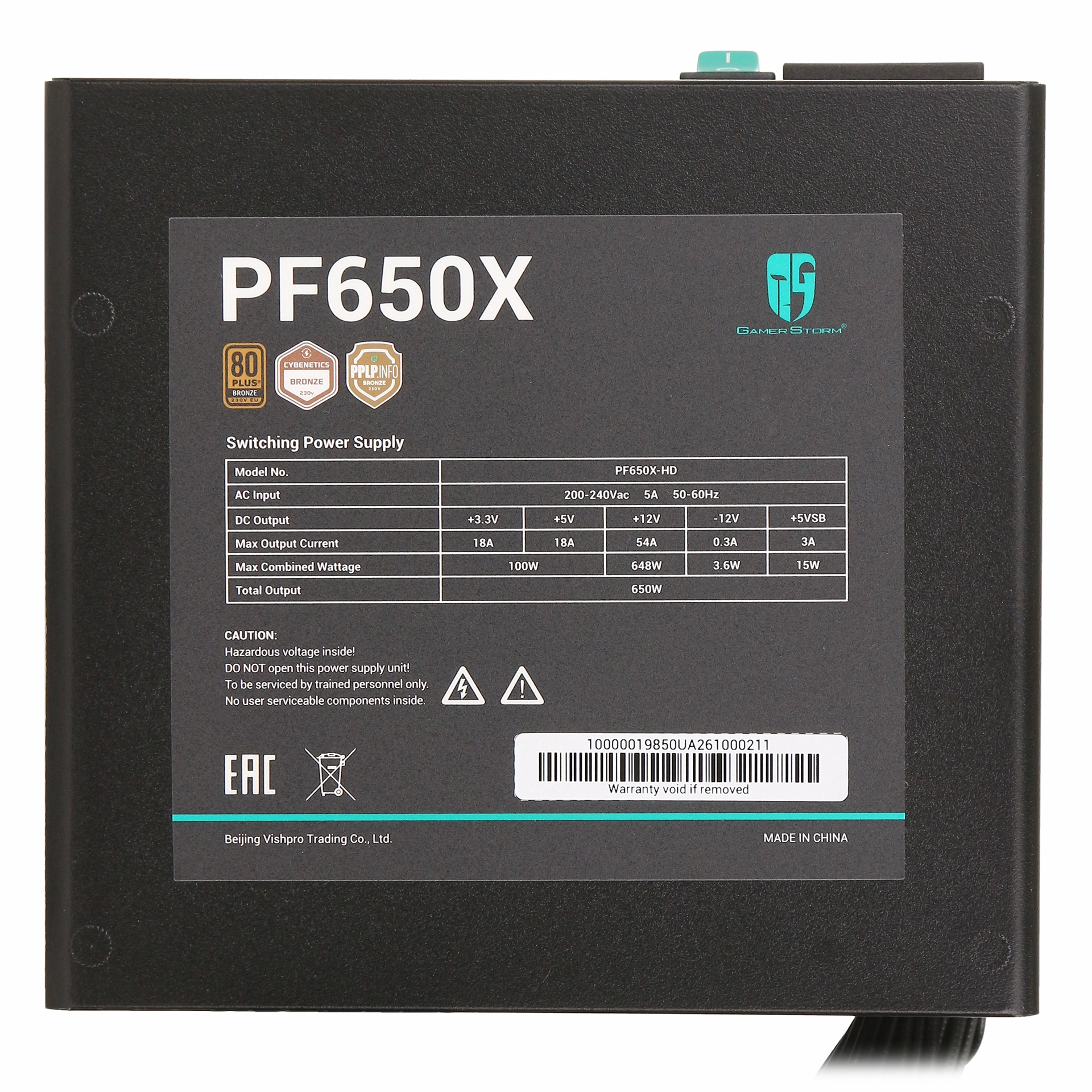 Блок питания ATX 650 W DeepCool GamerStorm PF650X — фото 4