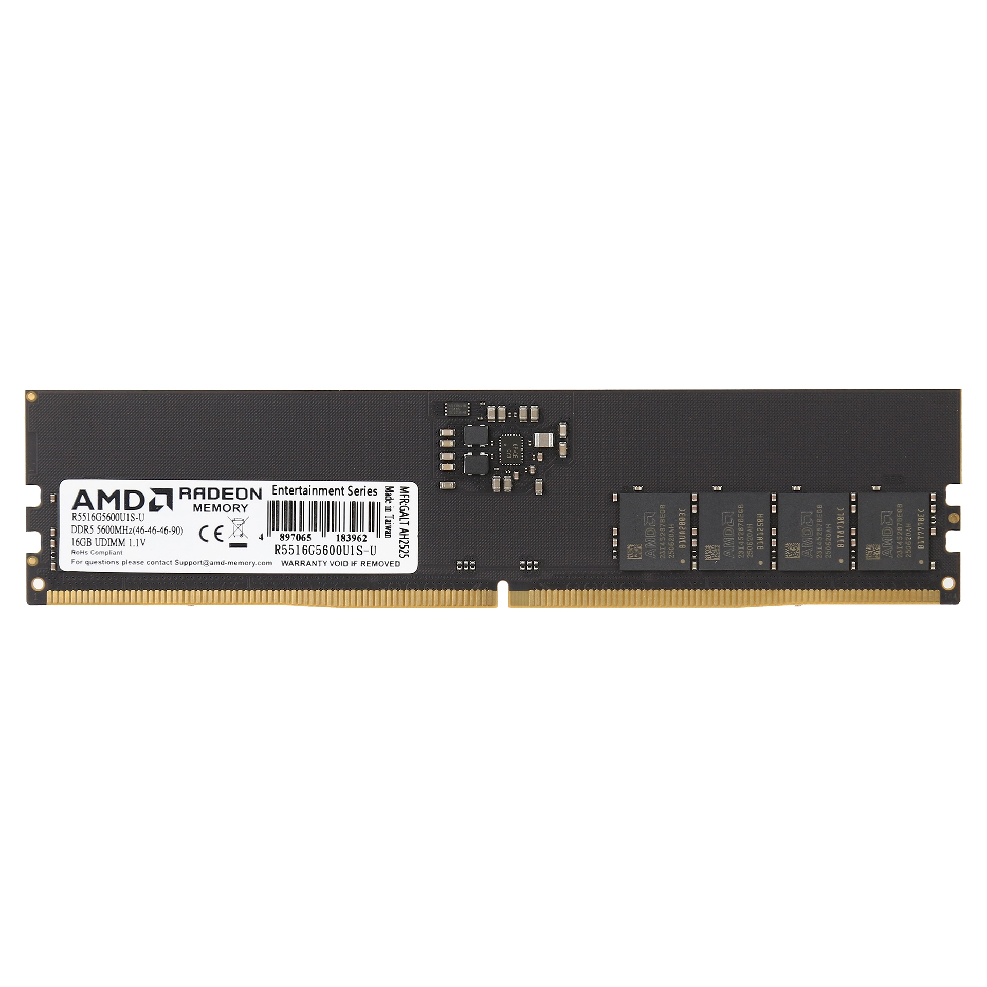 DDR-5 DIMM 16 GB 5600 MHz AMD Radeon R5 Entertainment Series, BOX (R5516G5600U1S-U)
