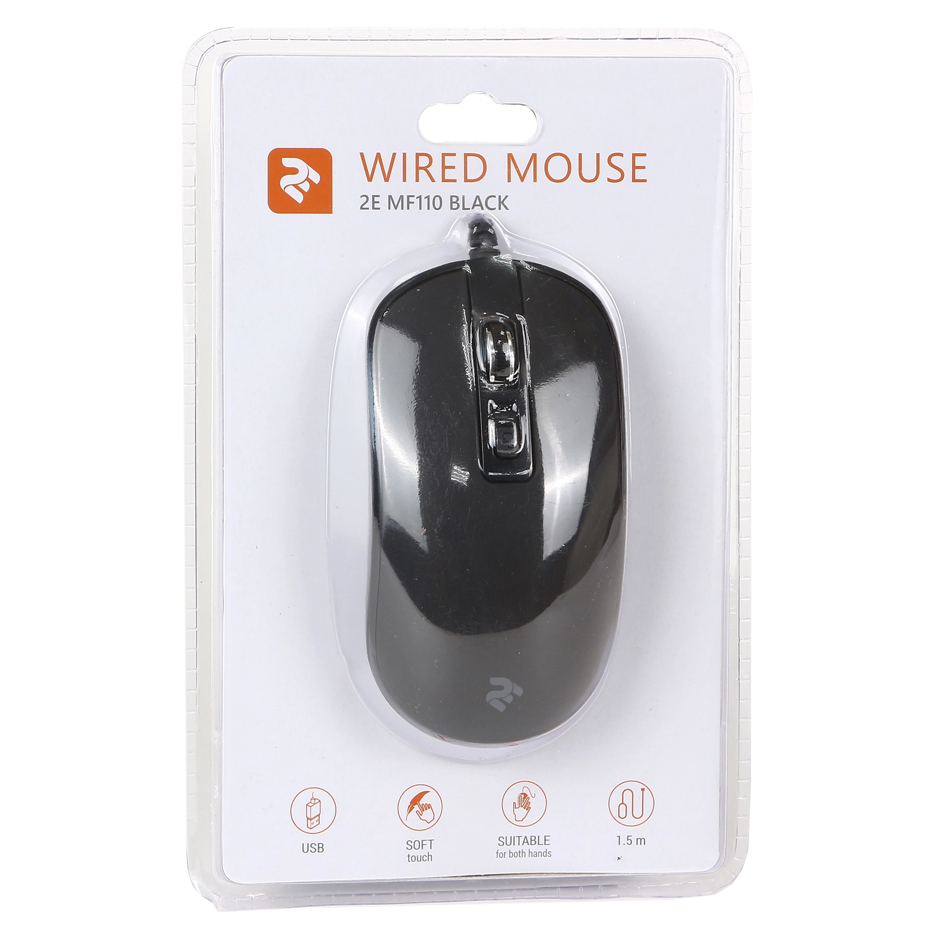 Мышь 2E MF110, Black, USB — фото 3